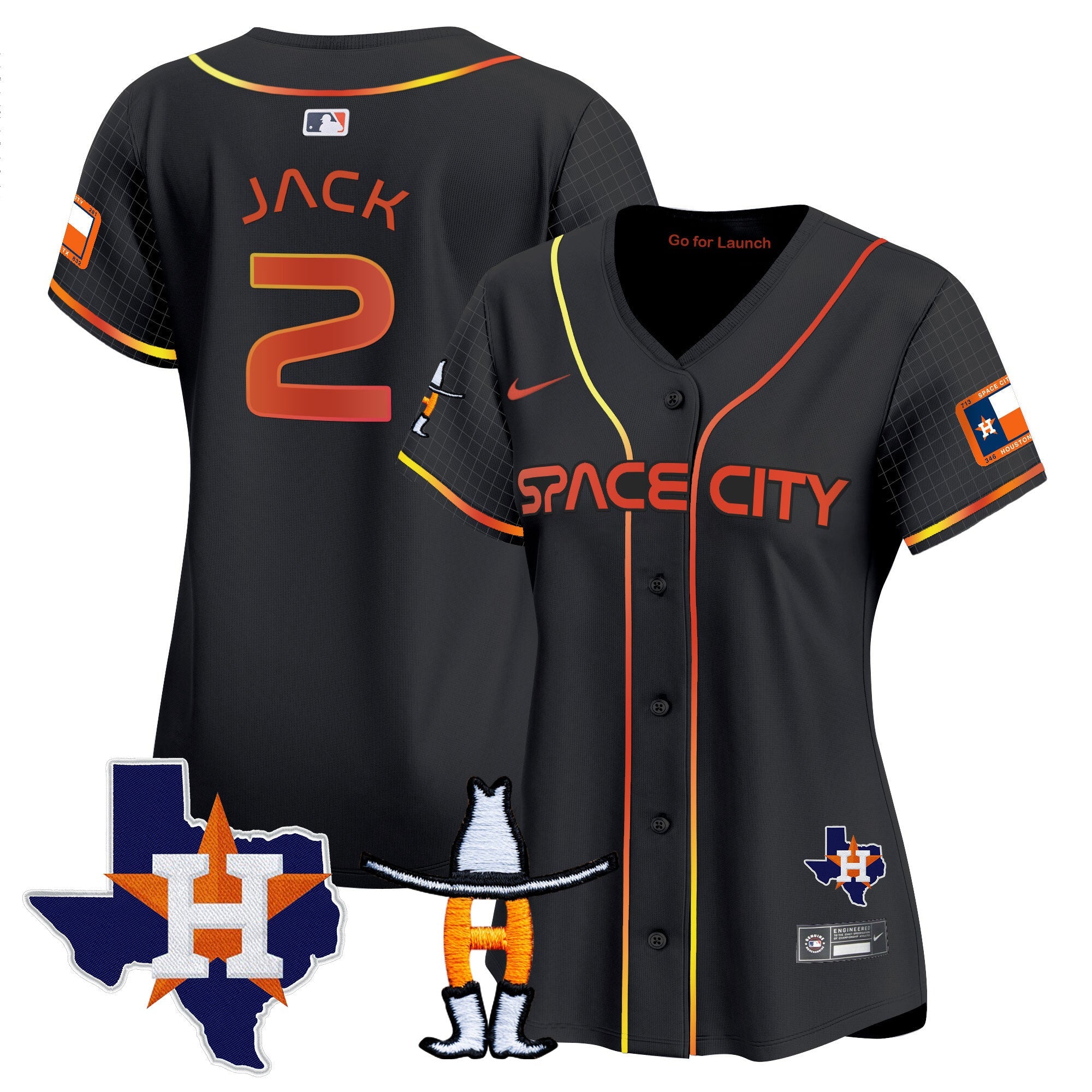 Women’s Space City Texas Patch Vapor Premier Limited Jersey