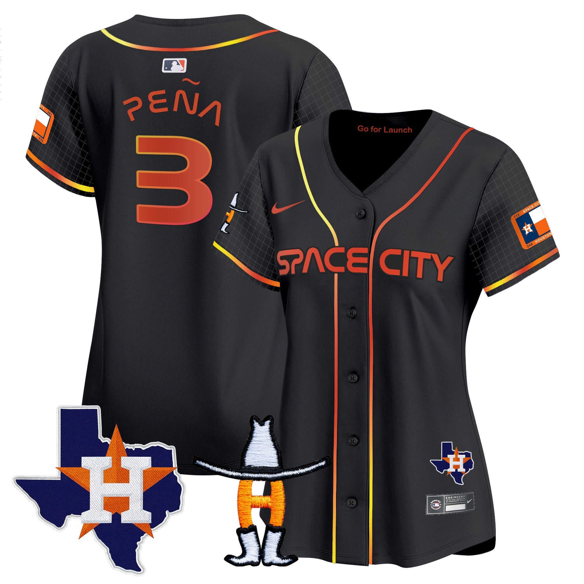 Women’s Space City Texas Patch Vapor Premier Limited Jersey