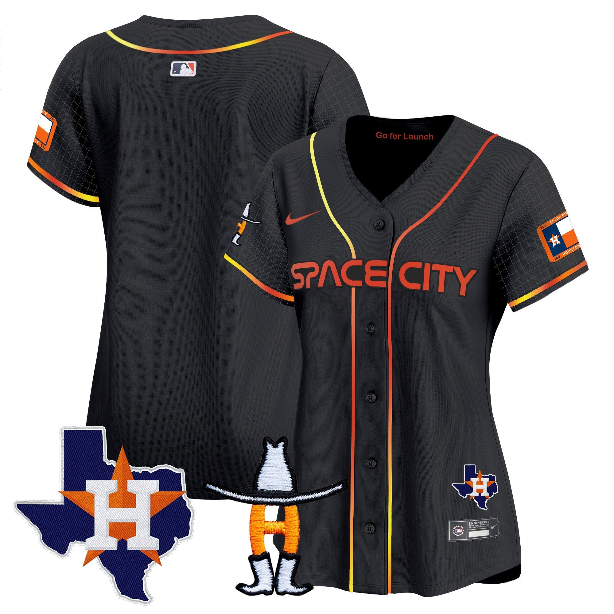 Women’s Space City Texas Patch Vapor Premier Limited Jersey