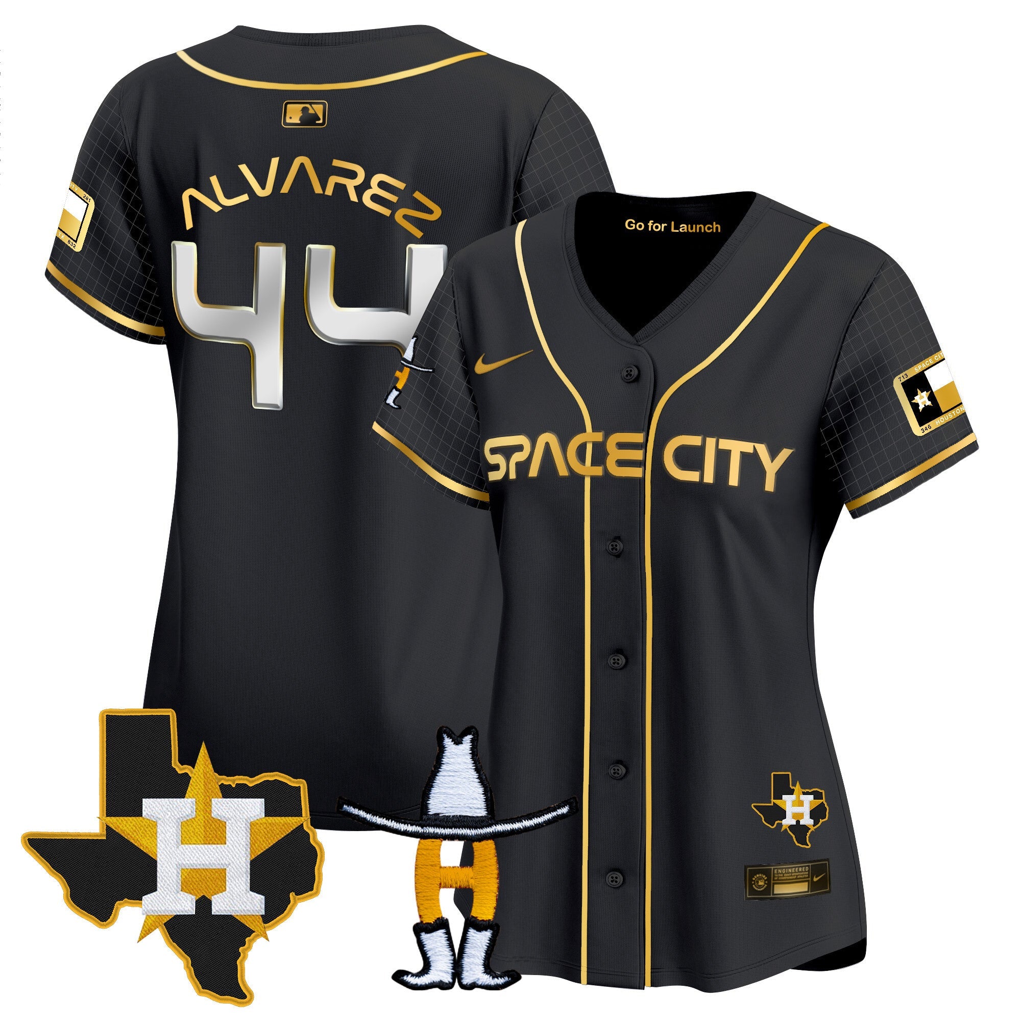 Women’s Space City Texas Patch Vapor Premier Limited Jersey