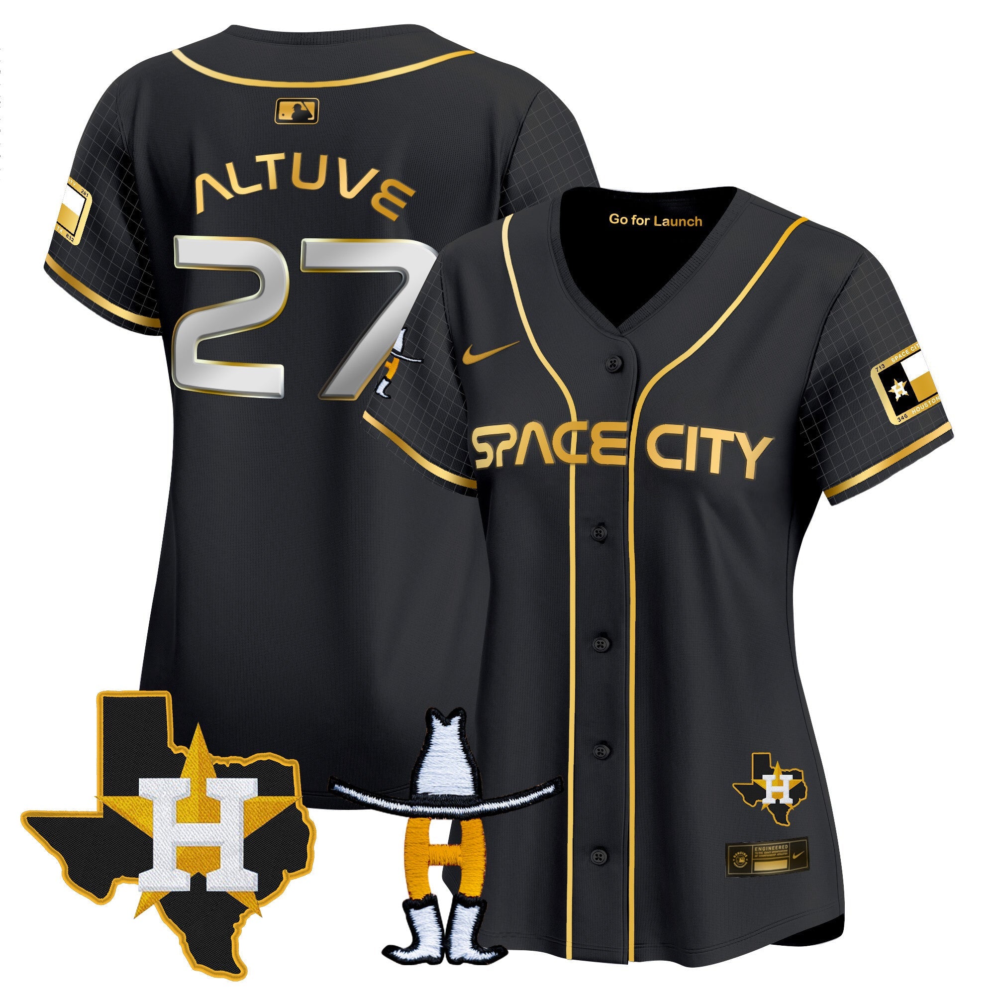 Women’s Space City Texas Patch Vapor Premier Limited Jersey