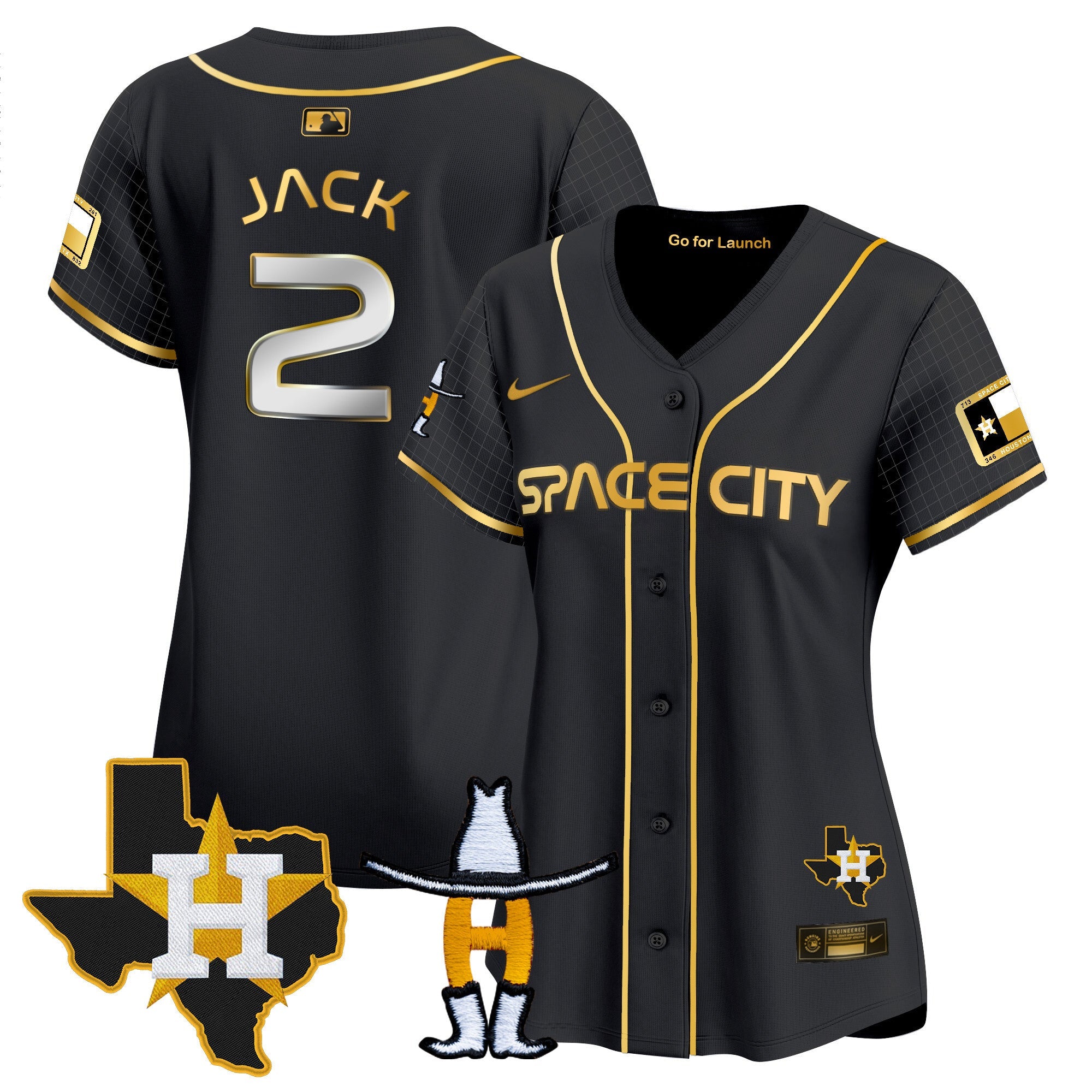 Women’s Space City Texas Patch Vapor Premier Limited Jersey