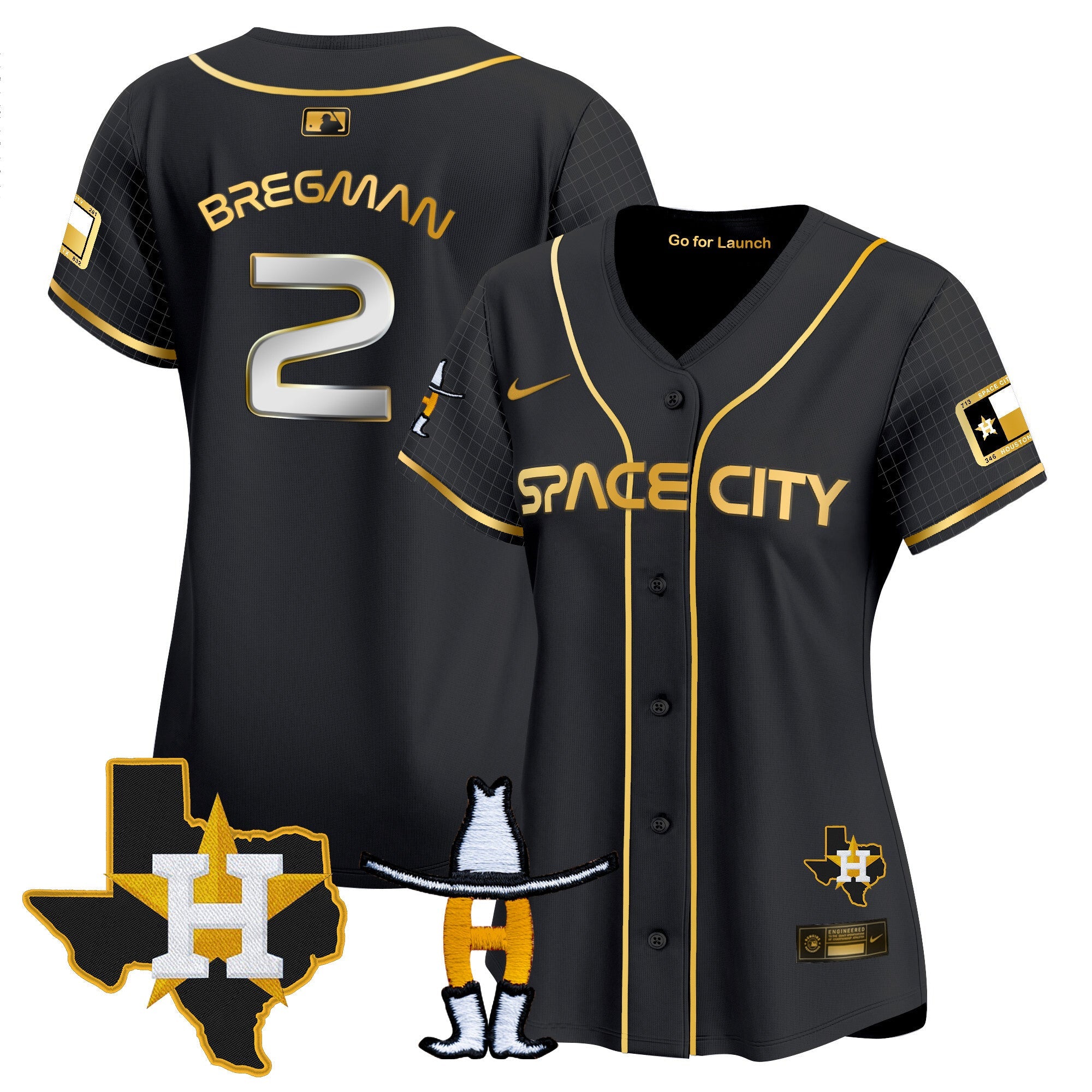 Women’s Space City Texas Patch Vapor Premier Limited Jersey
