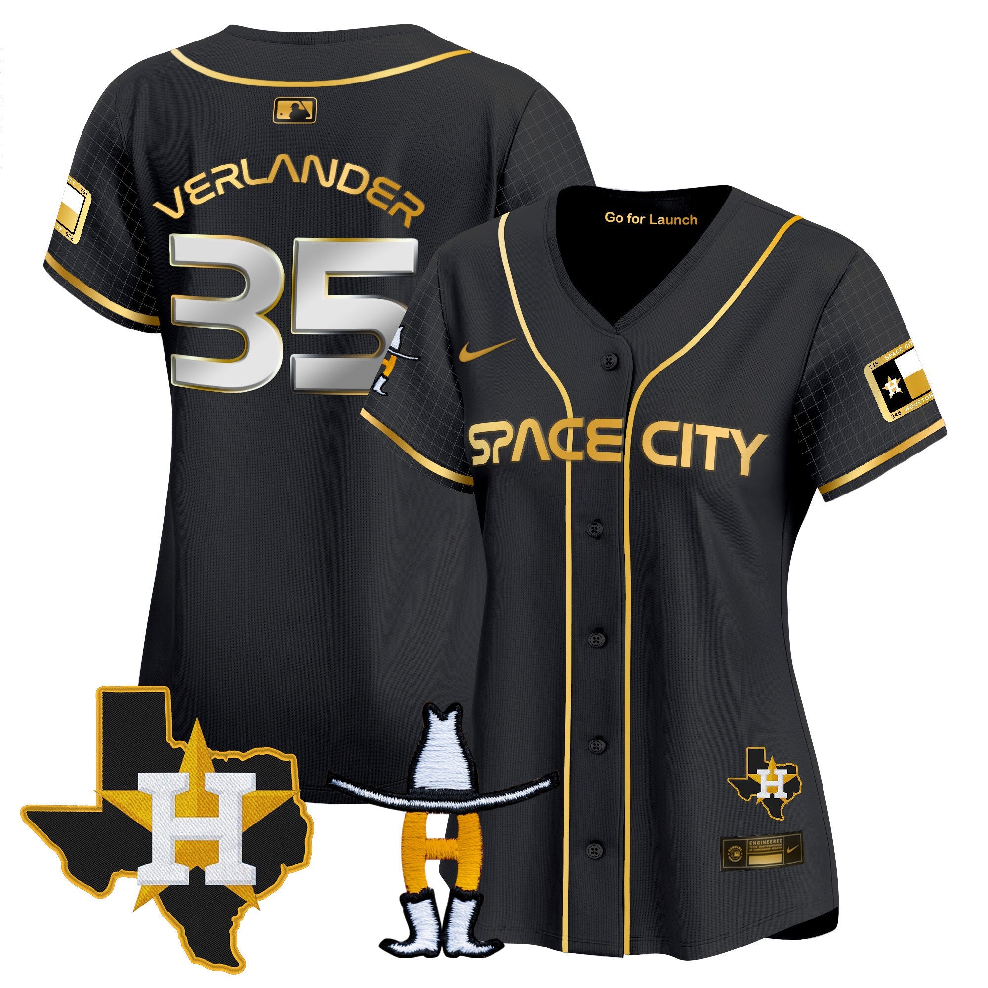 Women’s Space City Texas Patch Vapor Premier Limited Jersey