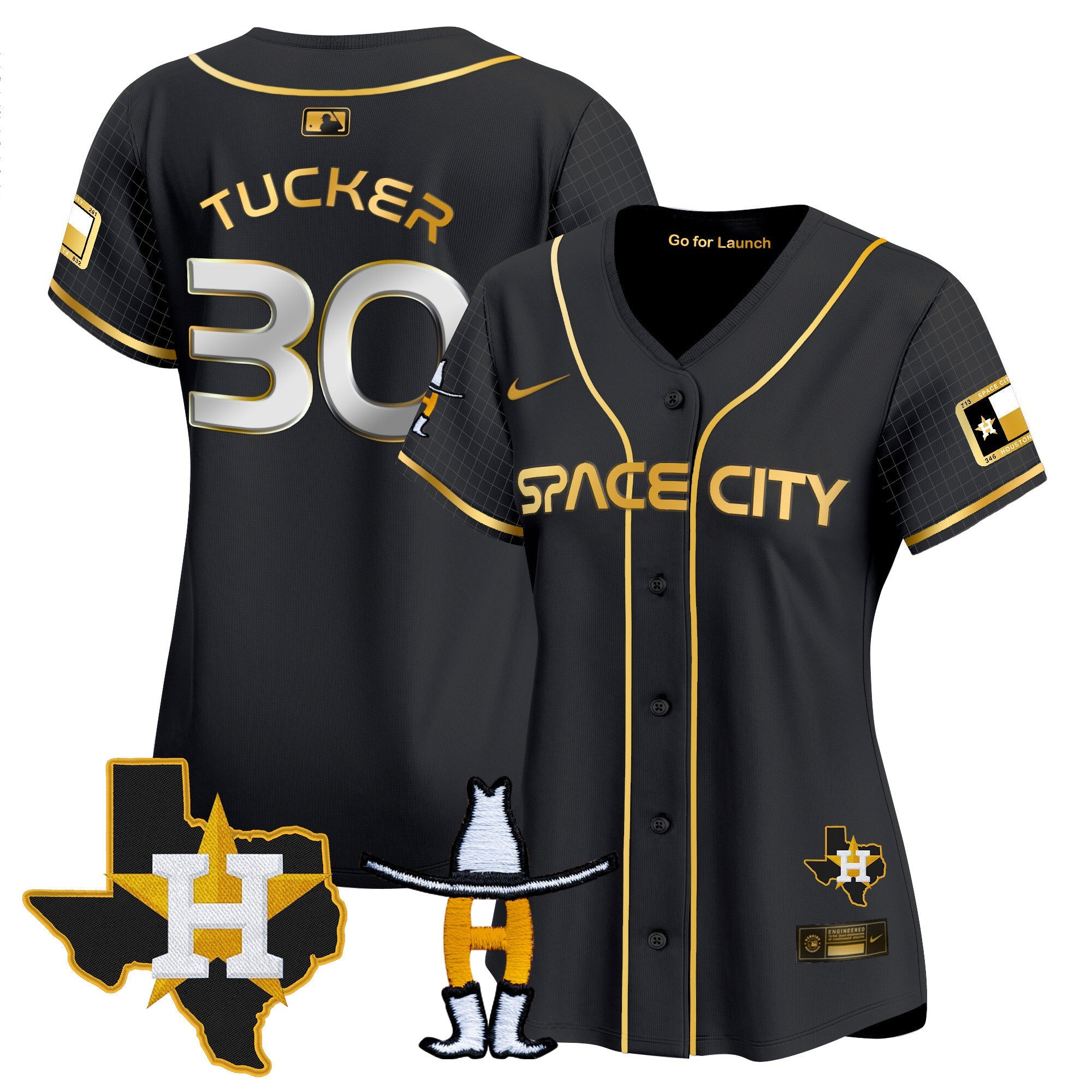 Women’s Space City Texas Patch Vapor Premier Limited Jersey