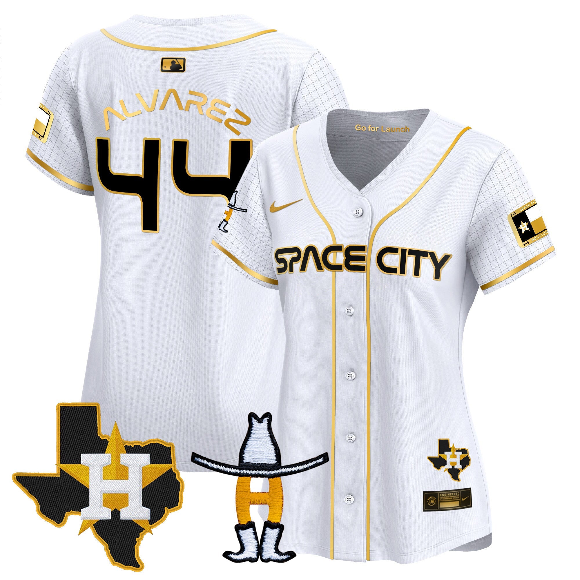 Women’s Space City Texas Patch Vapor Premier Limited Jersey