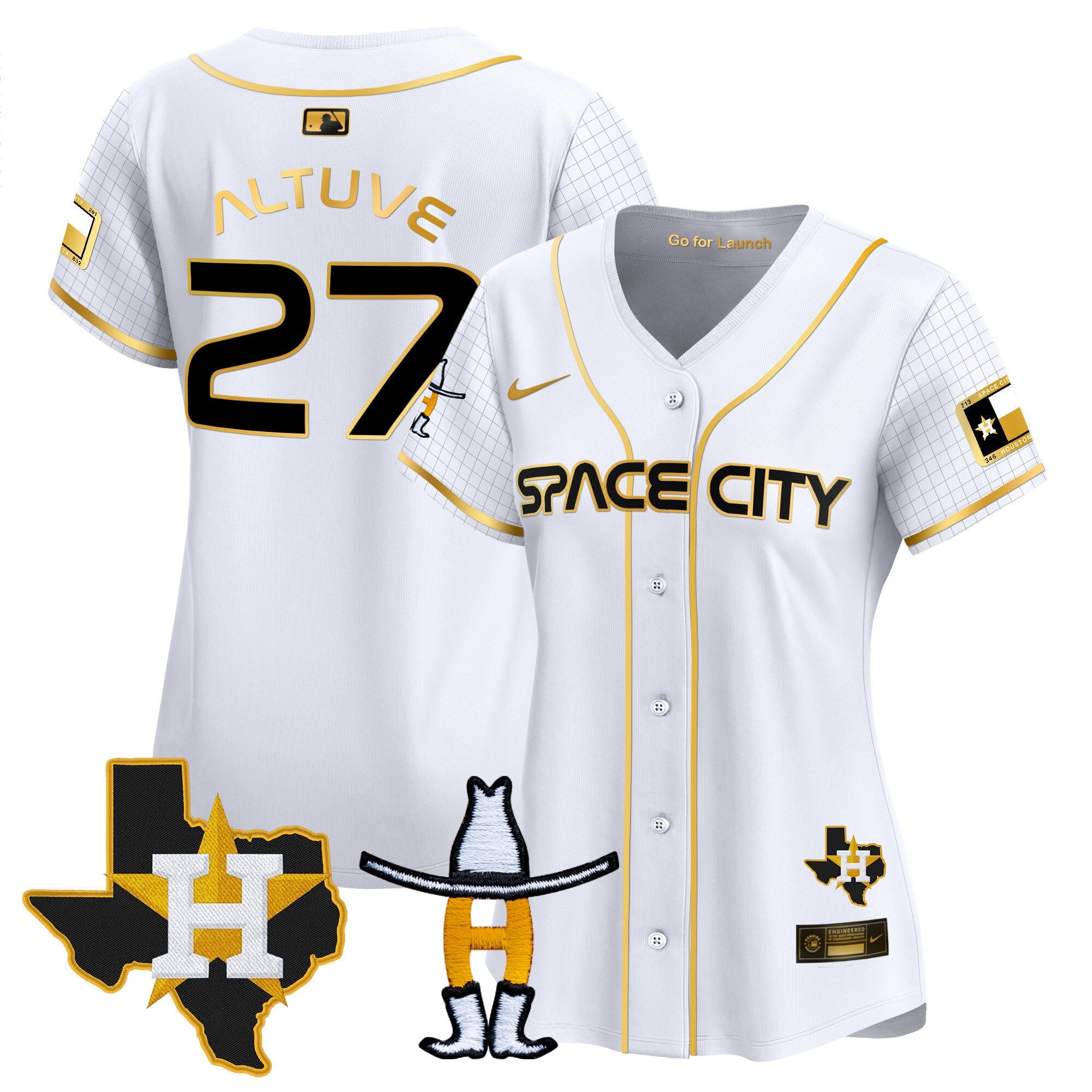 Women’s Space City Texas Patch Vapor Premier Limited Jersey