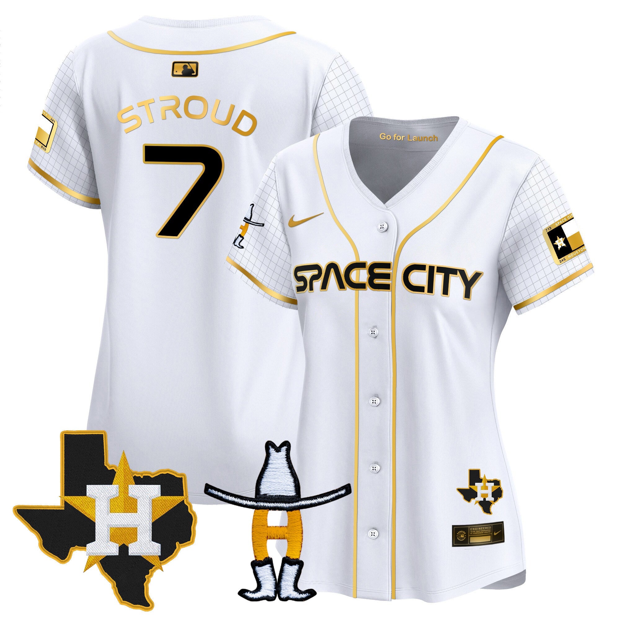 Women’s Space City Texas Patch Vapor Premier Limited Jersey