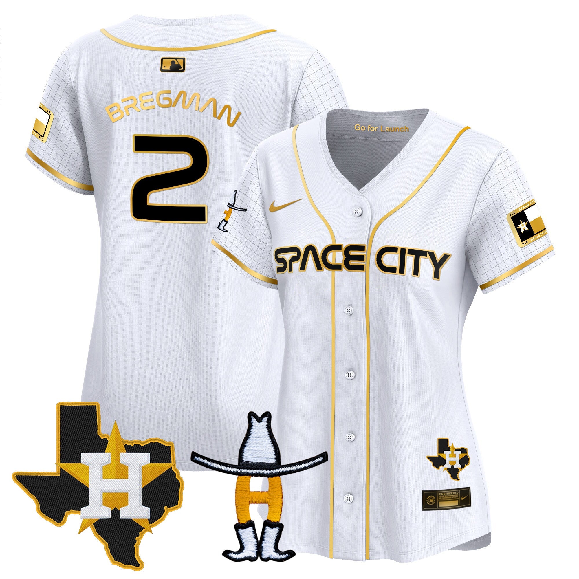Women’s Space City Texas Patch Vapor Premier Limited Jersey