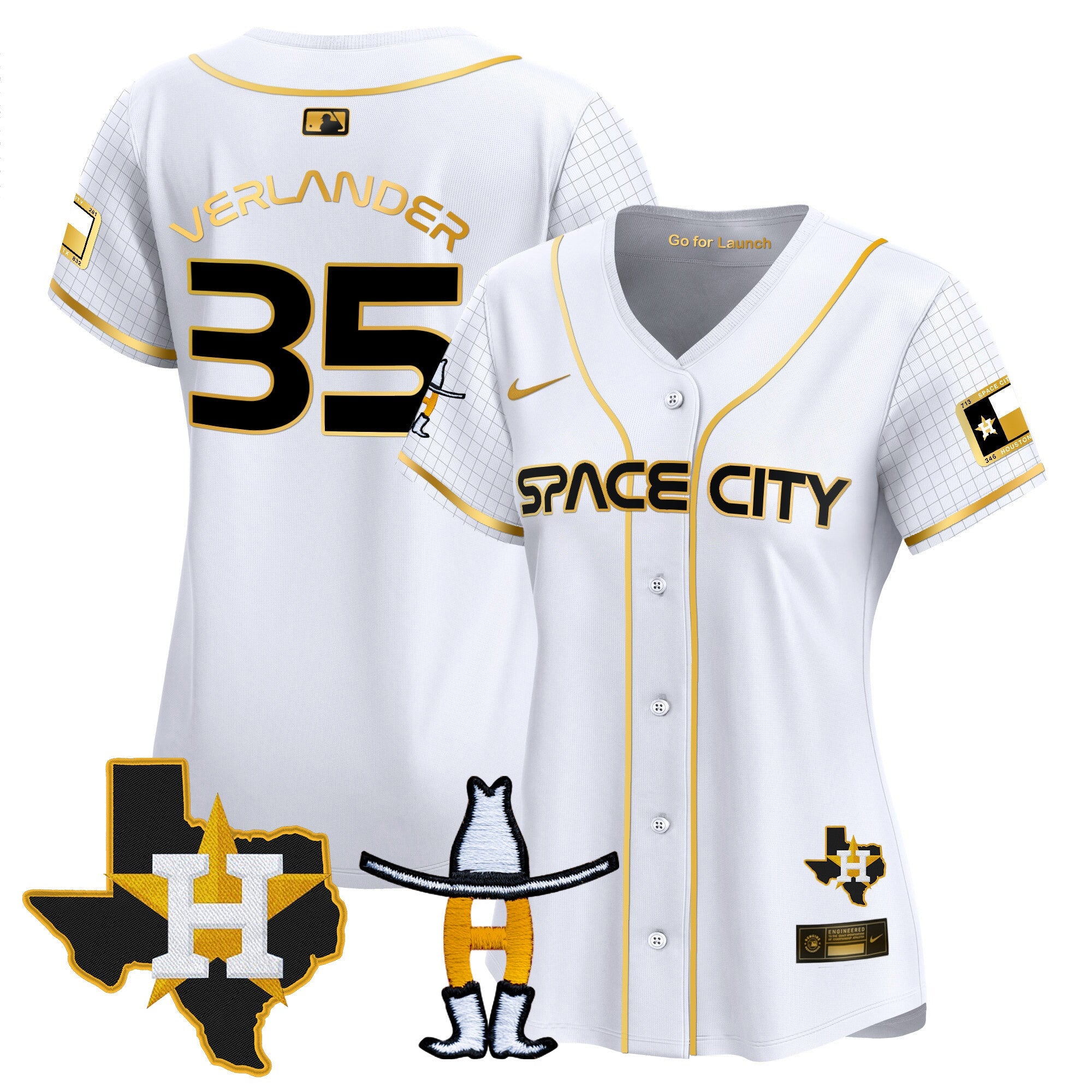Women’s Space City Texas Patch Vapor Premier Limited Jersey