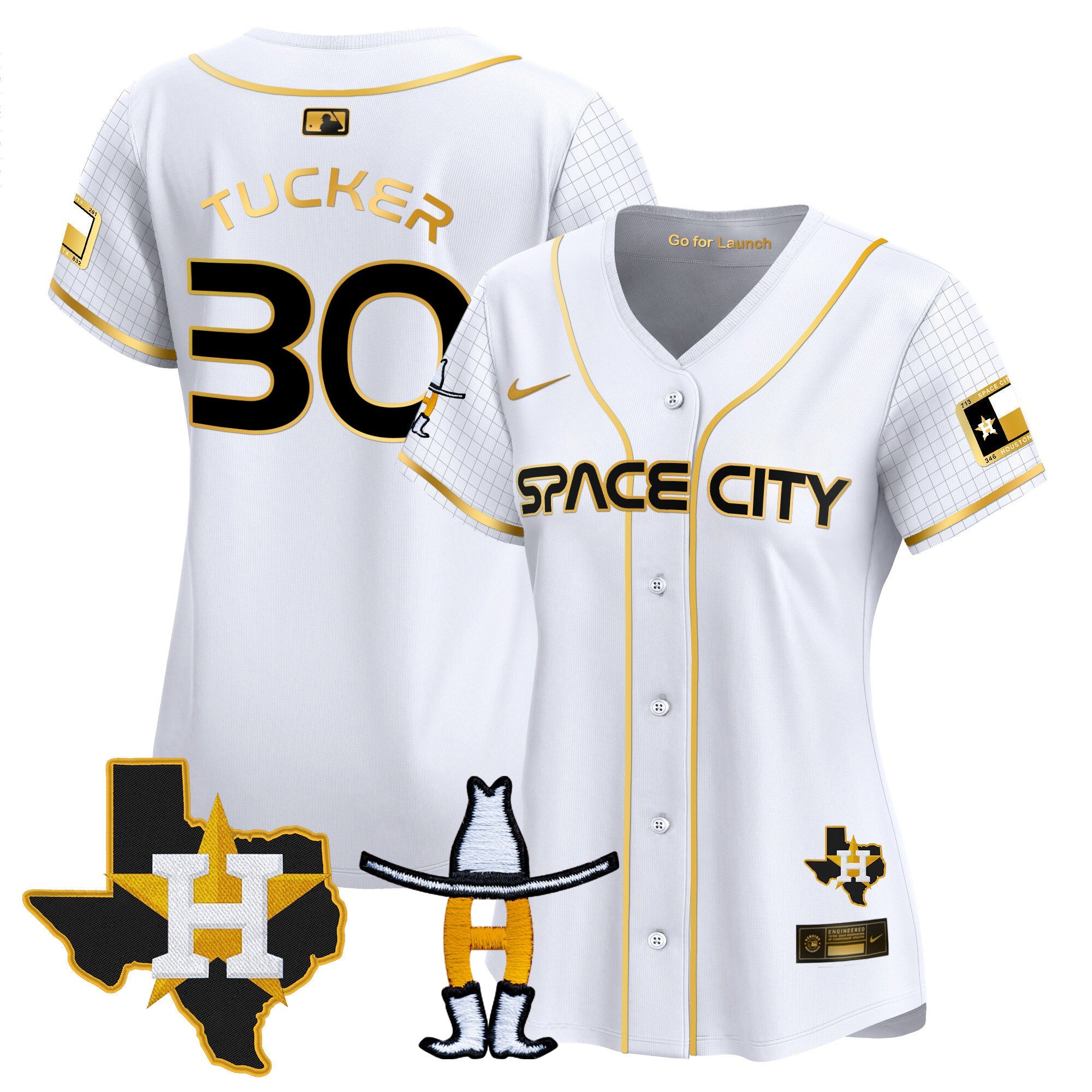 Women’s Space City Texas Patch Vapor Premier Limited Jersey