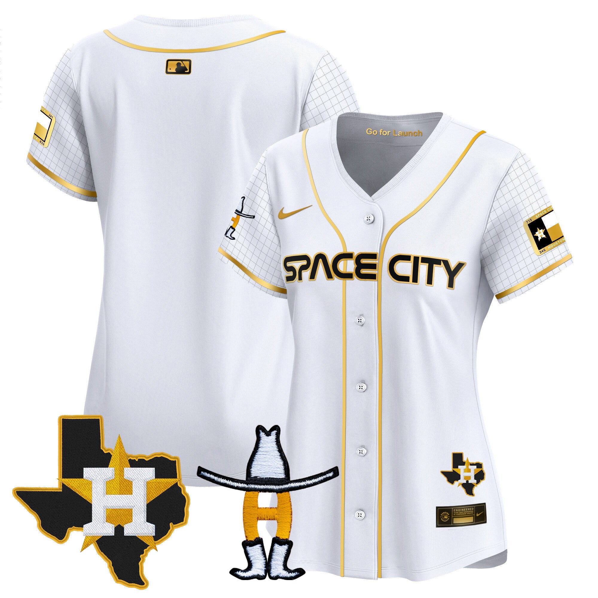 Women’s Space City Texas Patch Vapor Premier Limited Jersey