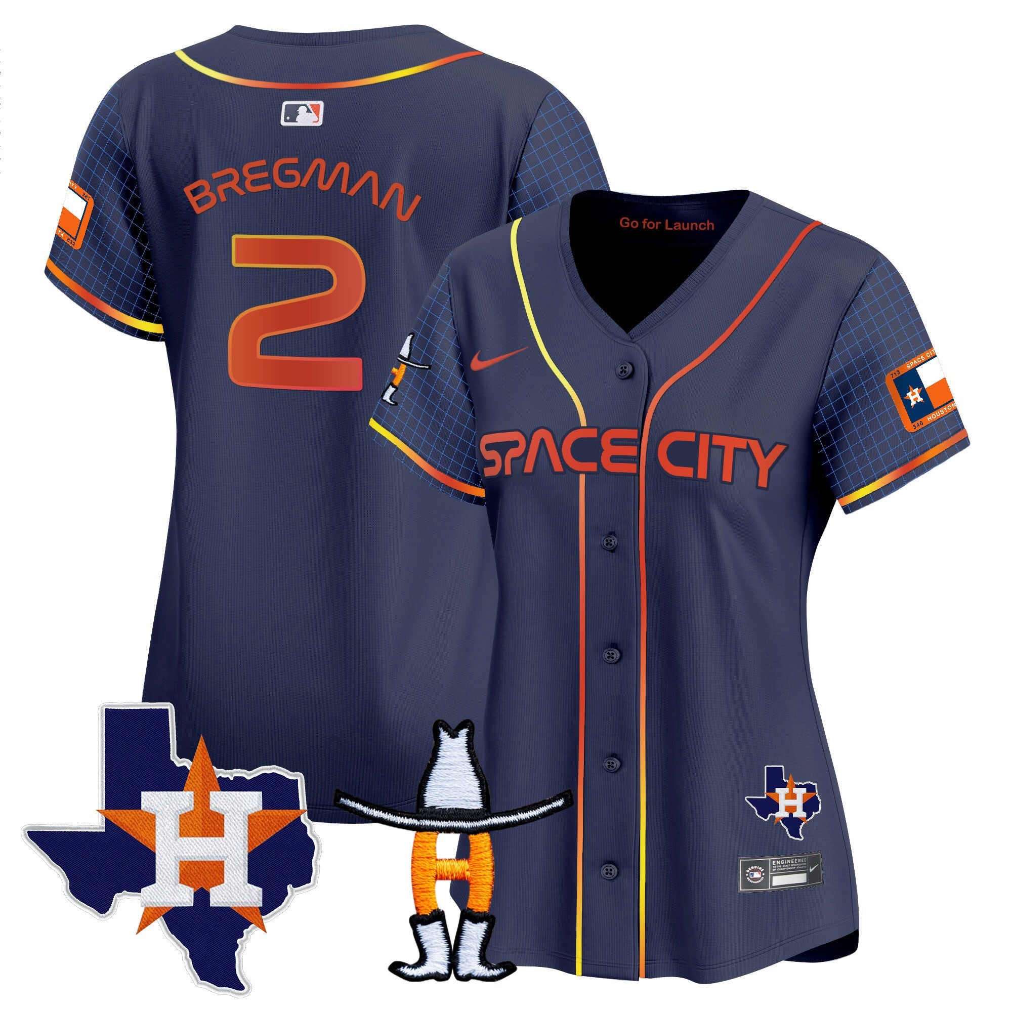 Women’s Space City Texas Patch Vapor Premier Limited Jersey