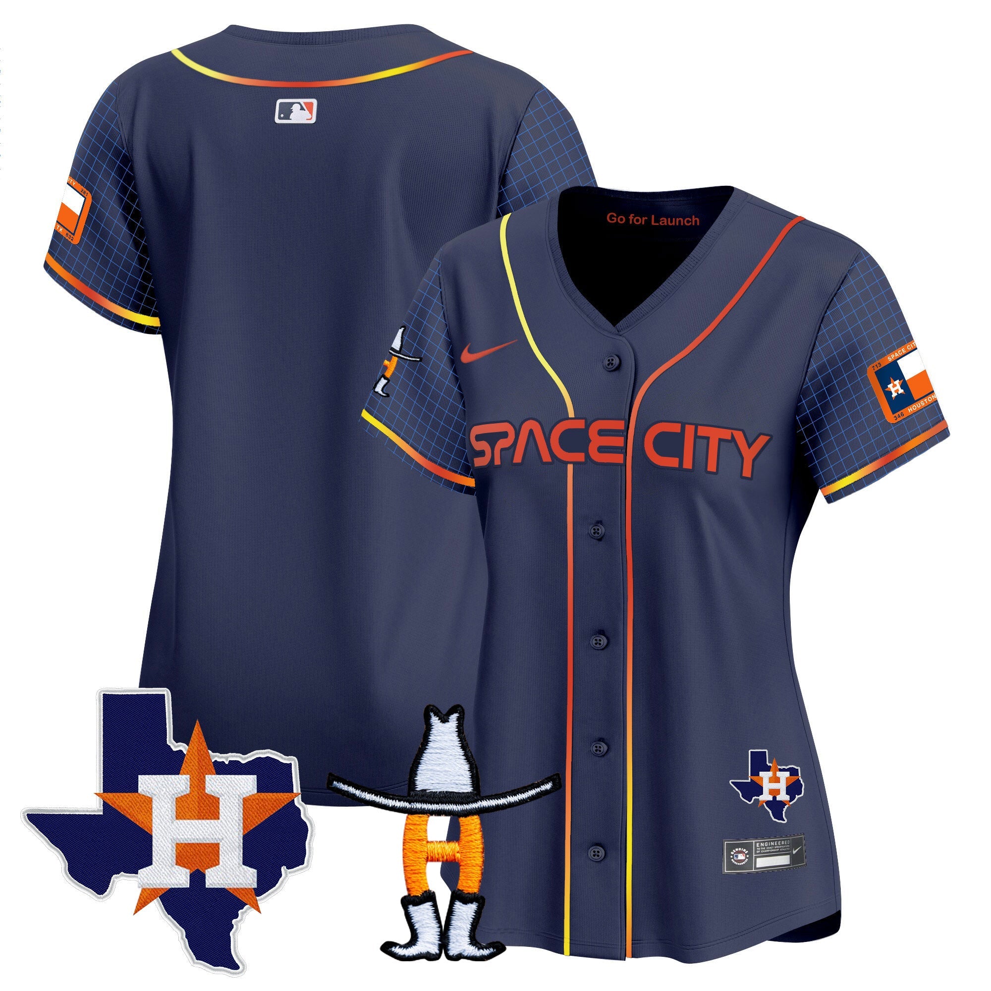 Women’s Space City Texas Patch Vapor Premier Limited Jersey
