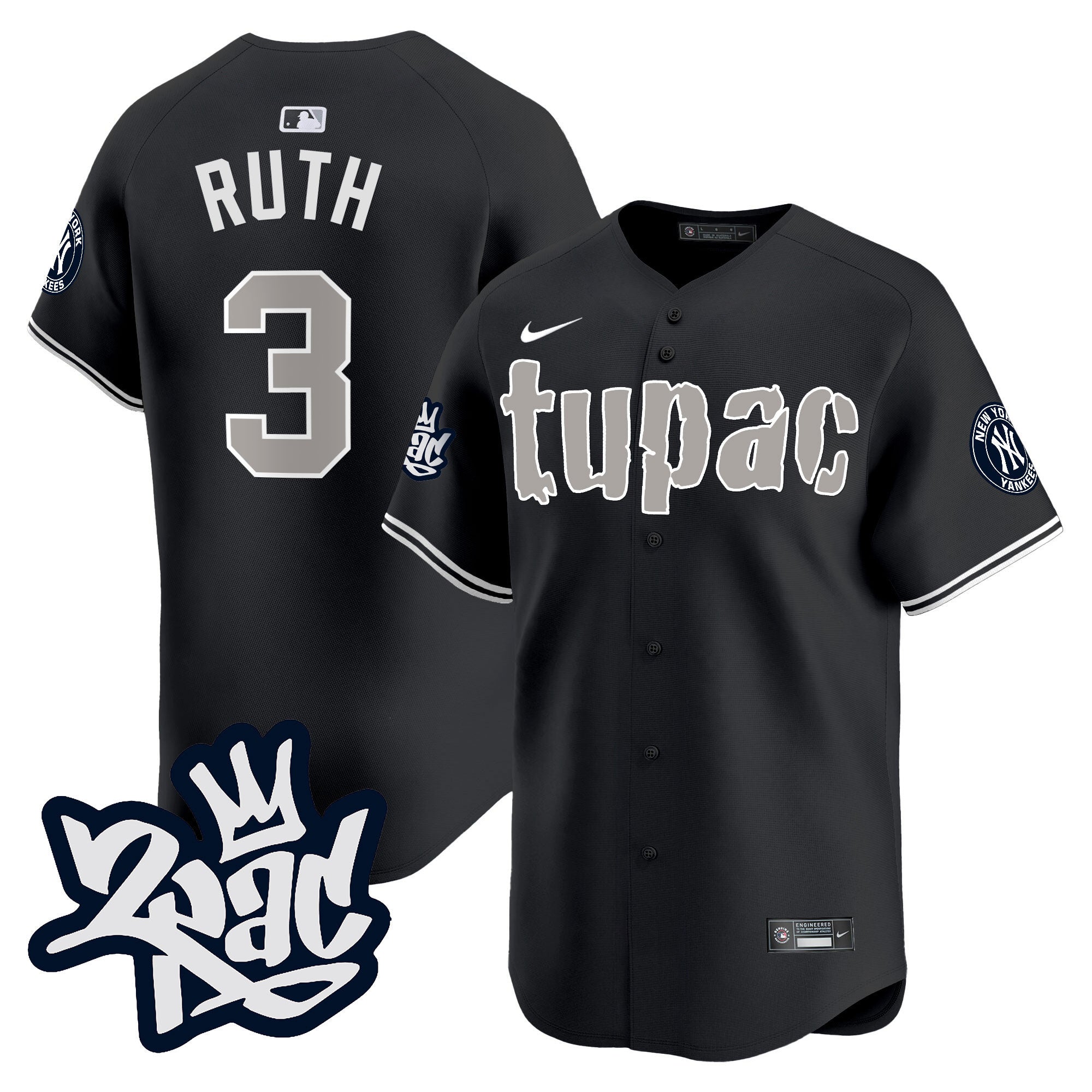 Men’s New York Tupac Shakur Vapor Premier Limited Jersey