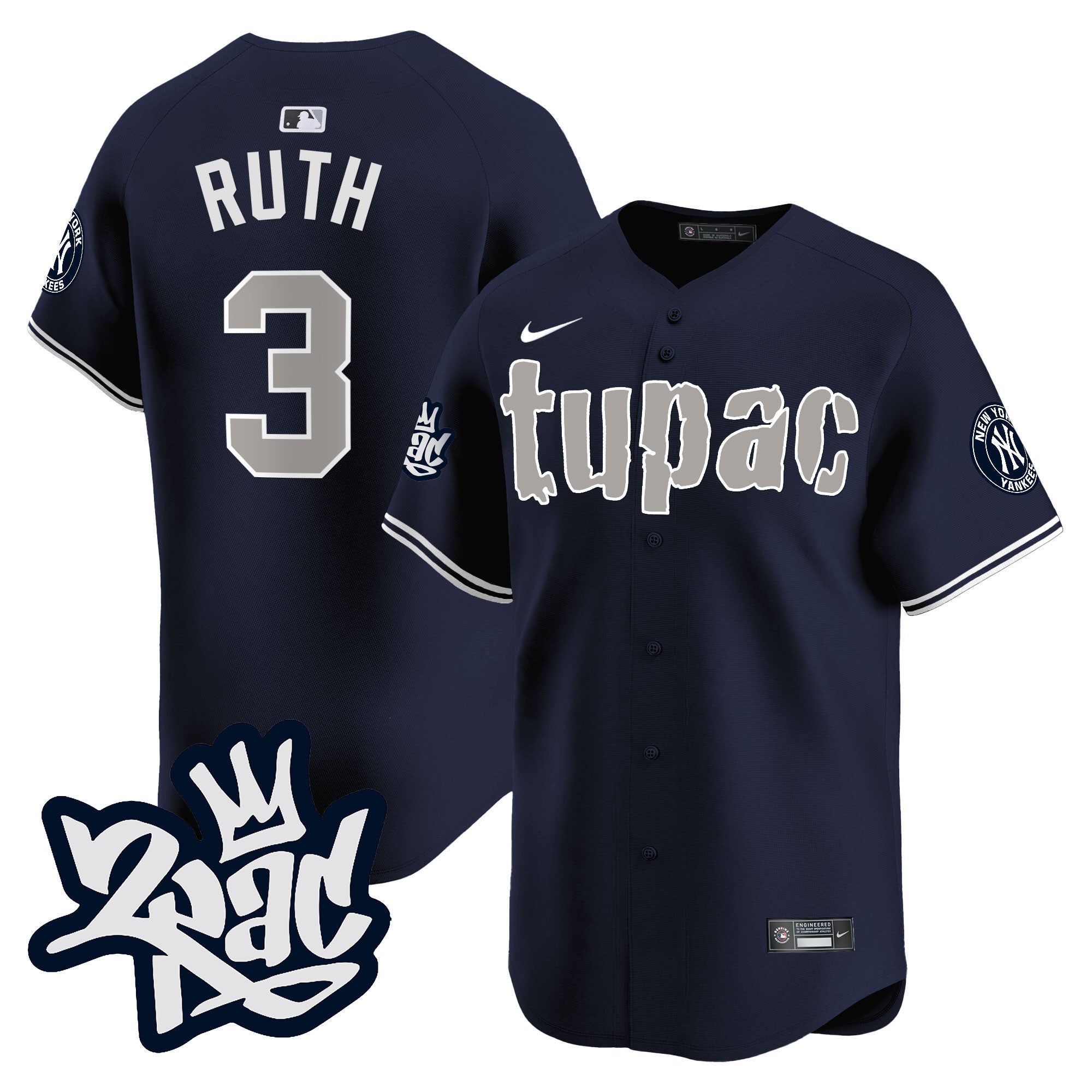 Men’s New York Tupac Shakur Vapor Premier Limited Jersey