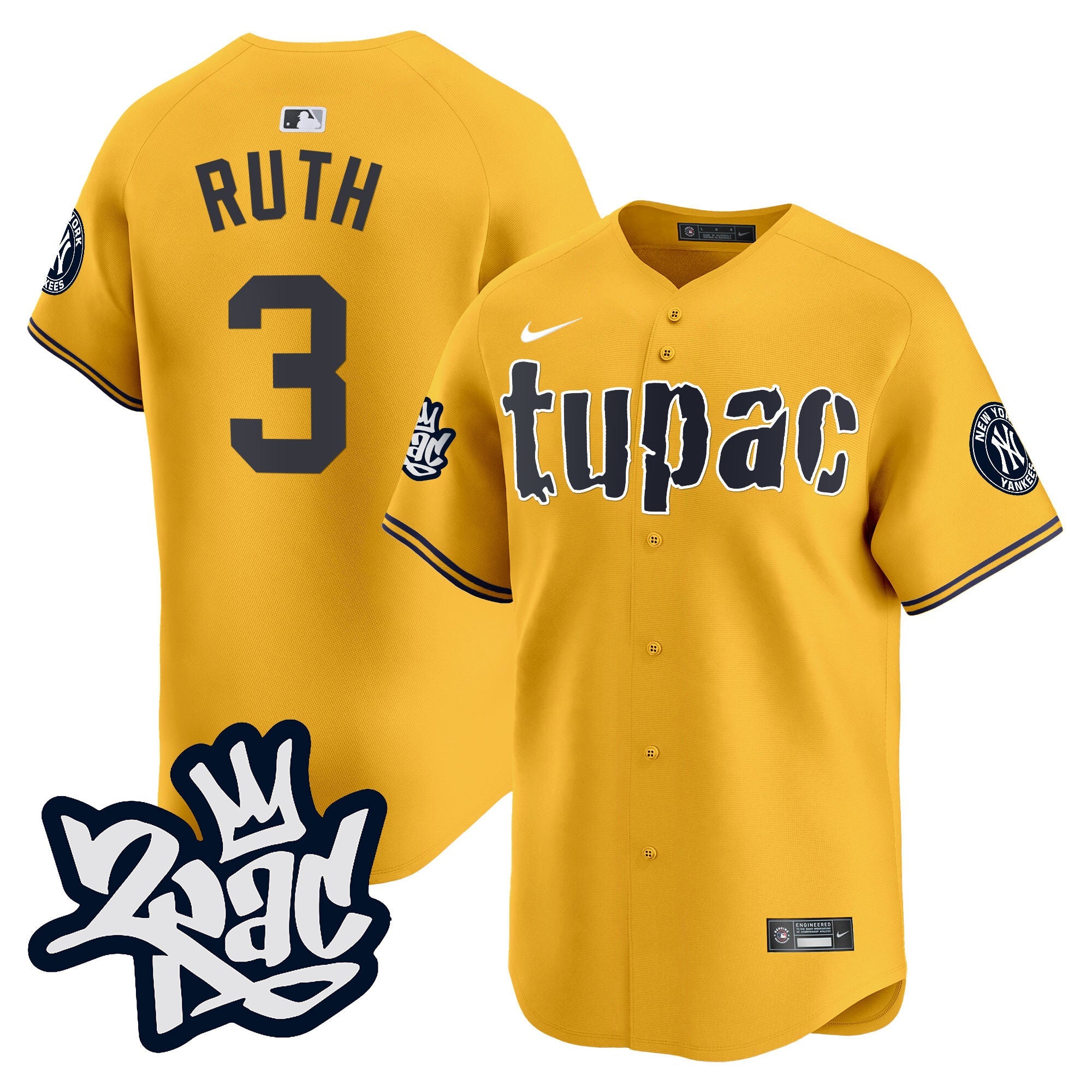 Men’s New York Tupac Shakur Vapor Premier Limited Jersey