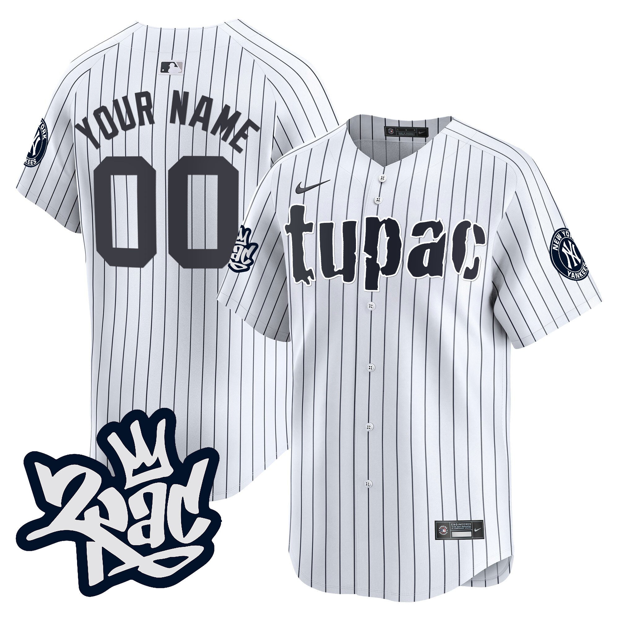 New York Tupac Shakur Vapor Premier Limited Custom Jersey