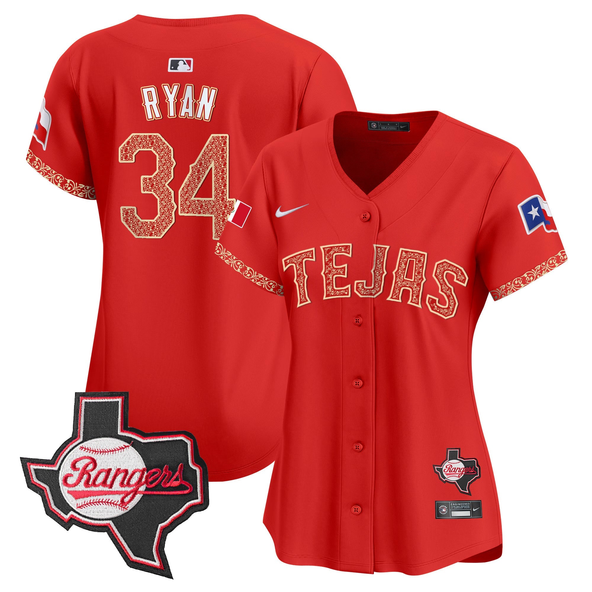 Women’s Texas Mexico Texas Patch Vapor Premier Limited Jersey