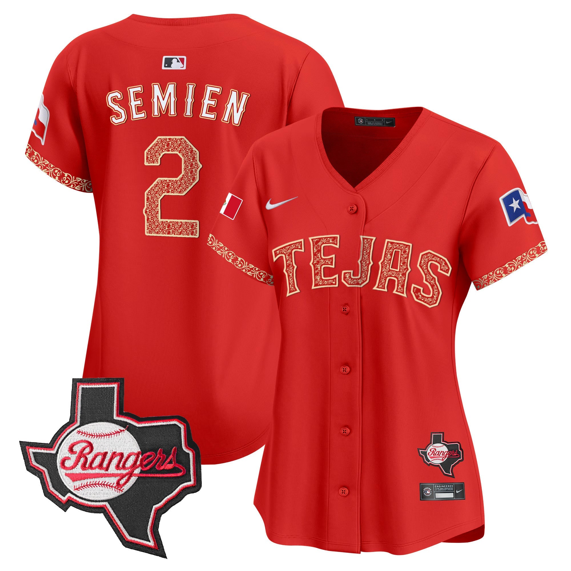Women’s Texas Mexico Texas Patch Vapor Premier Limited Jersey