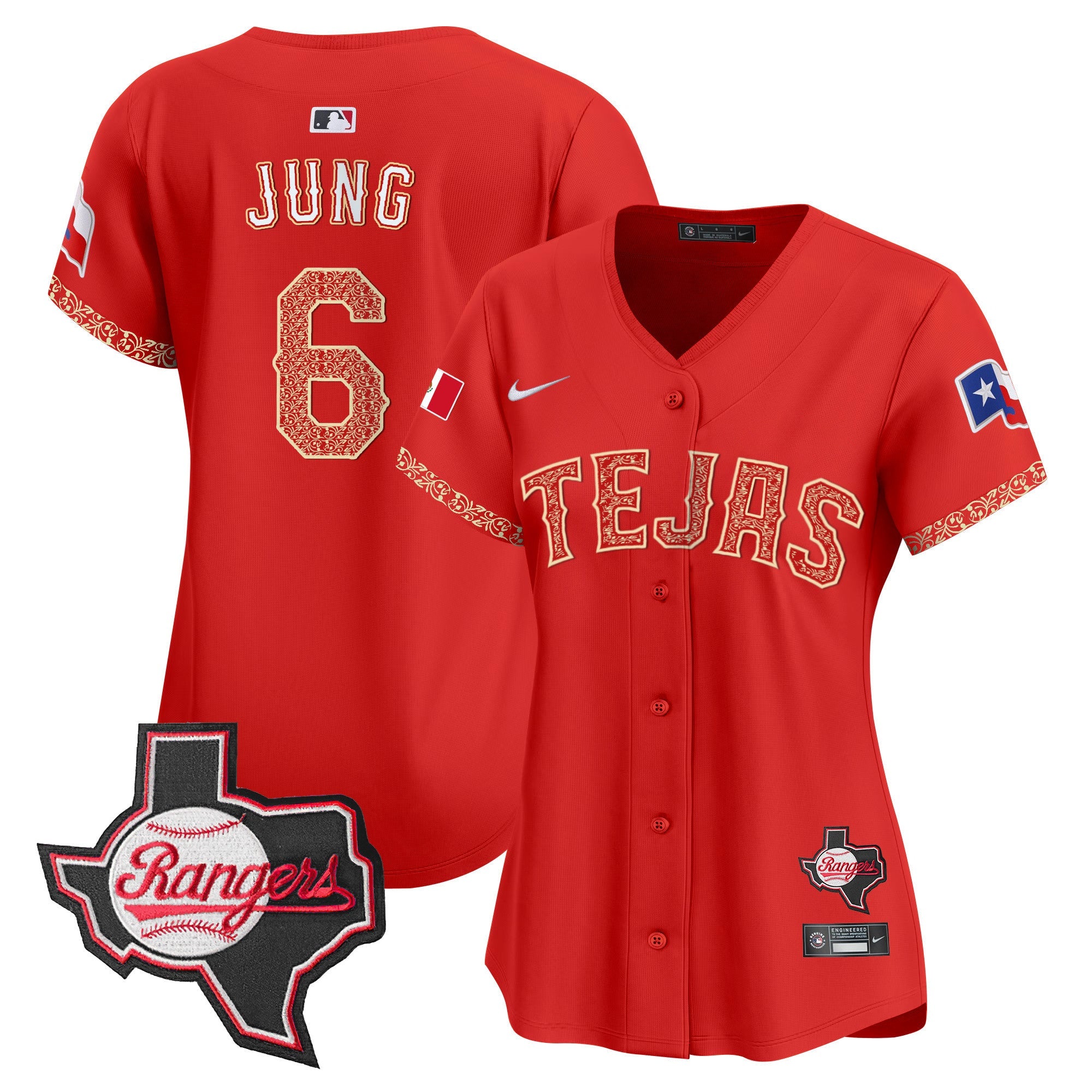 Women’s Texas Mexico Texas Patch Vapor Premier Limited Jersey