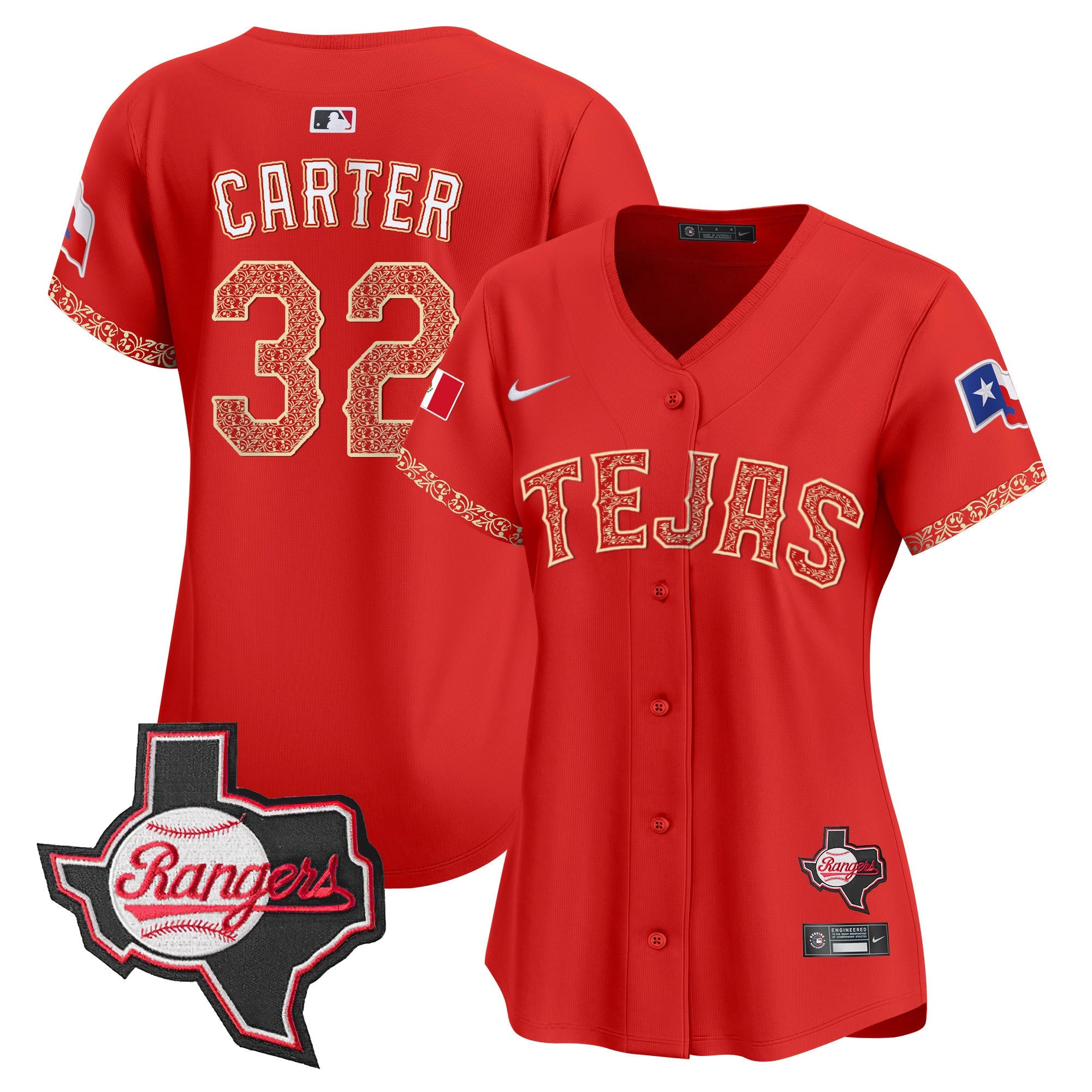 Women’s Texas Mexico Texas Patch Vapor Premier Limited Jersey