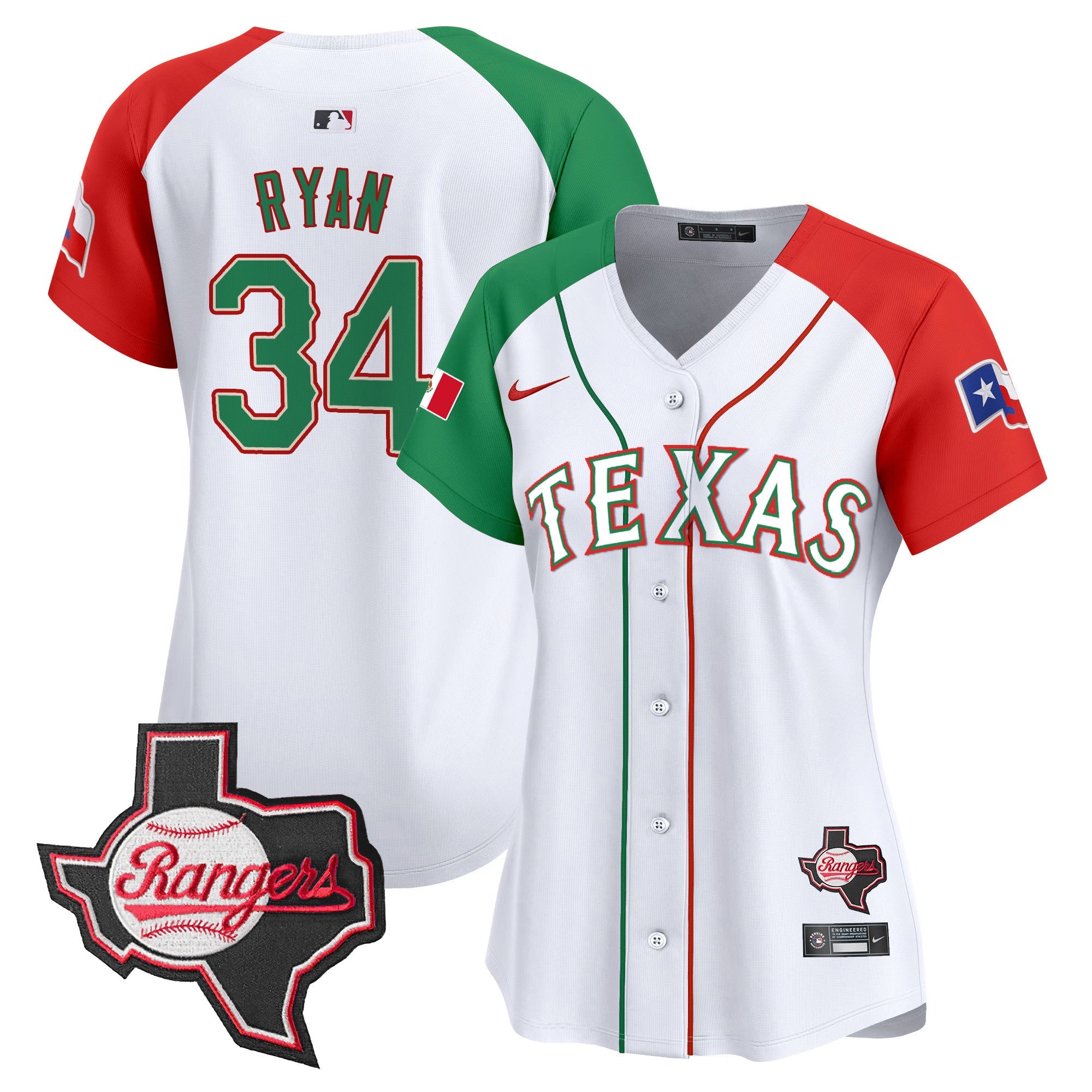 Women’s Texas Mexico Texas Patch Vapor Premier Limited Jersey