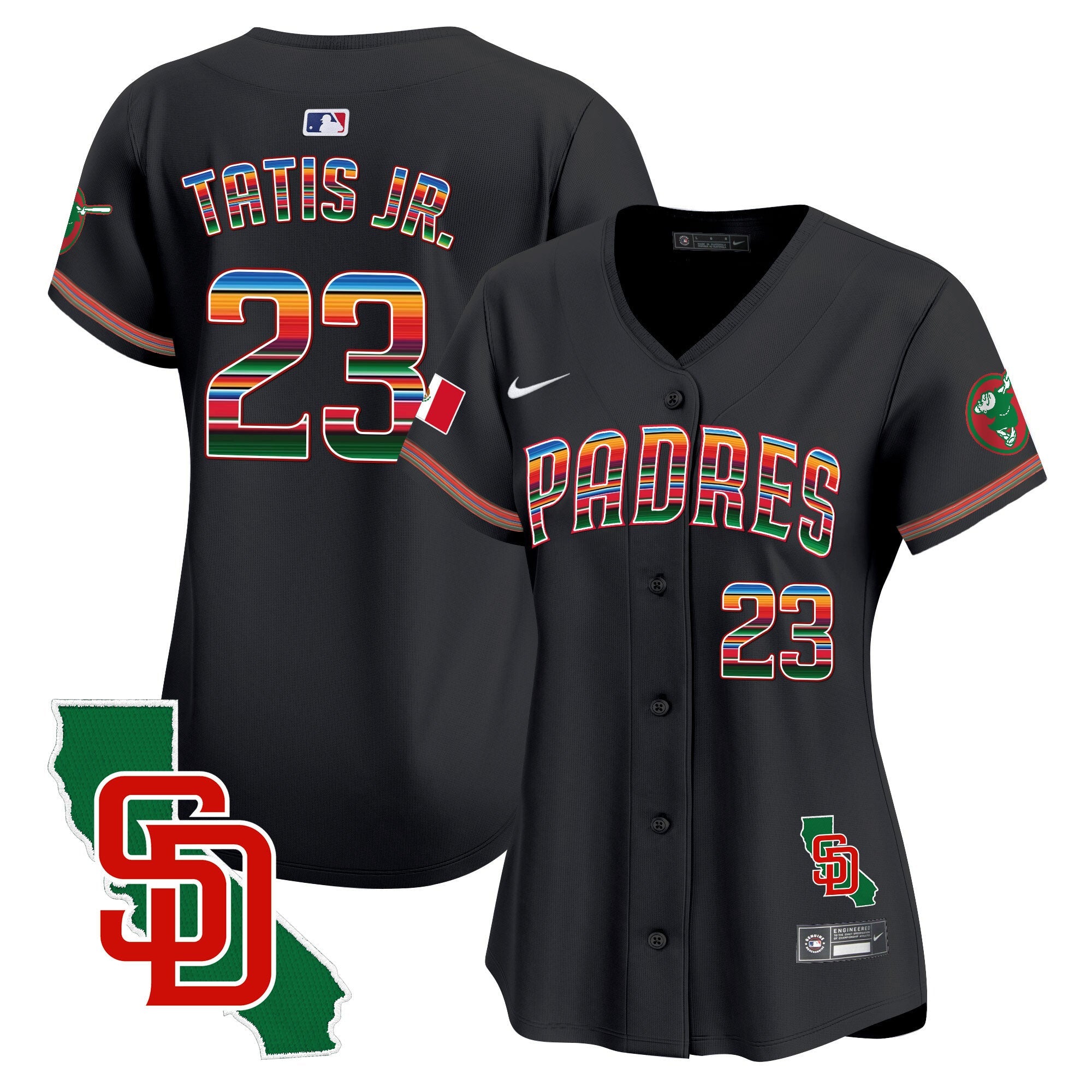 Women’s Mexico California Patch Vapor Premier Limited Jersey