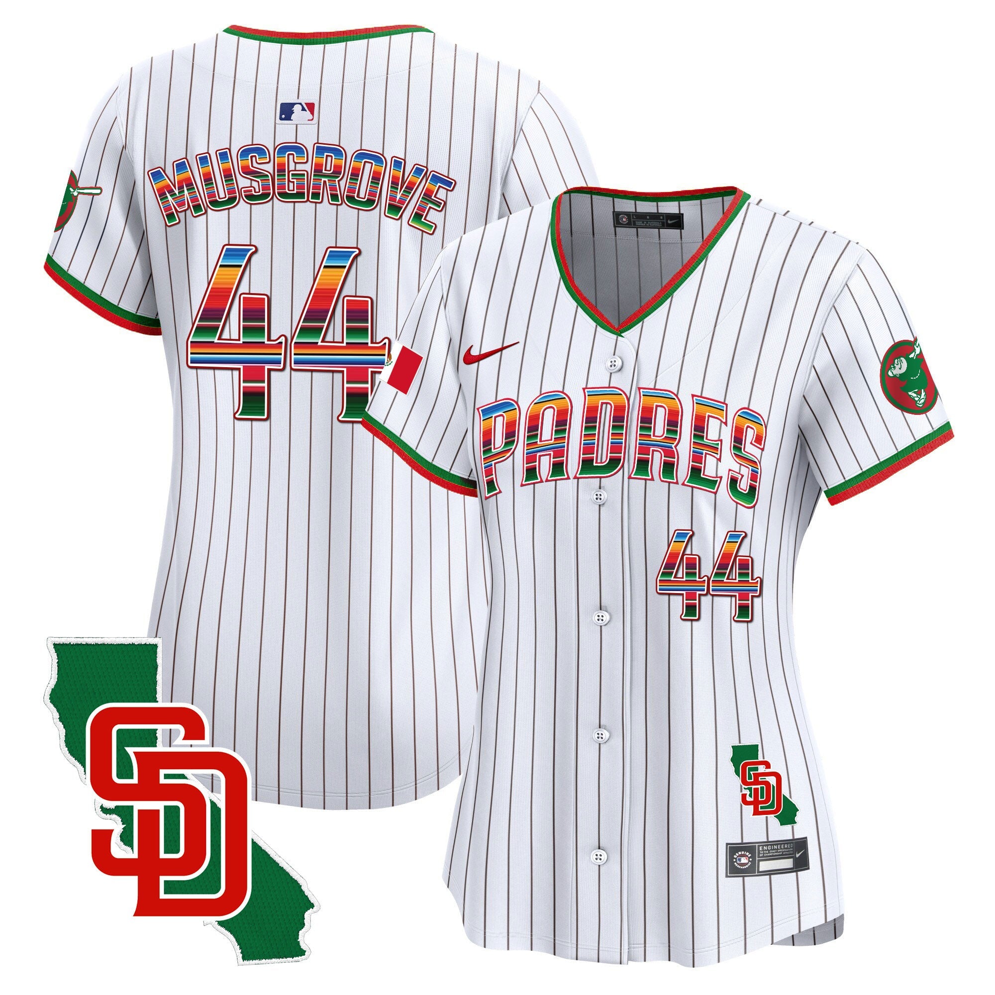 Women’s Mexico California Patch Vapor Premier Limited Jersey