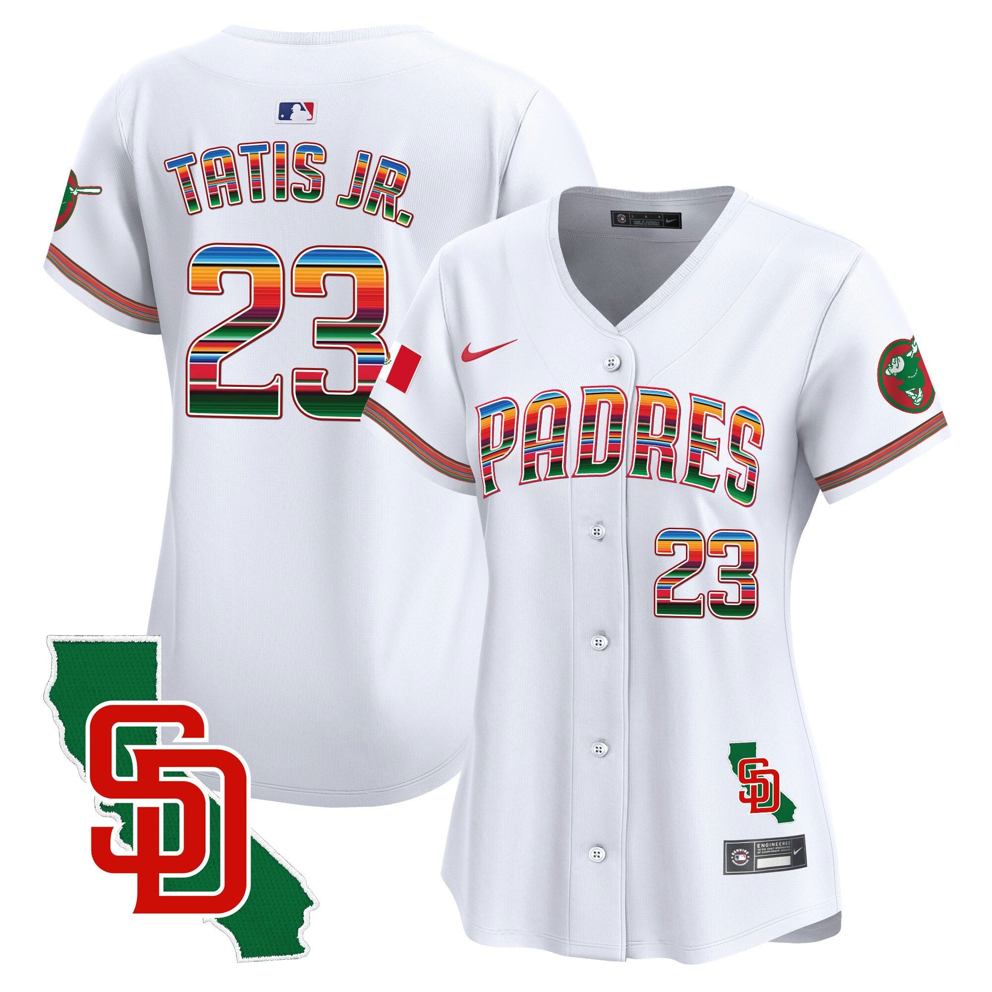 Women’s Mexico California Patch Vapor Premier Limited Jersey