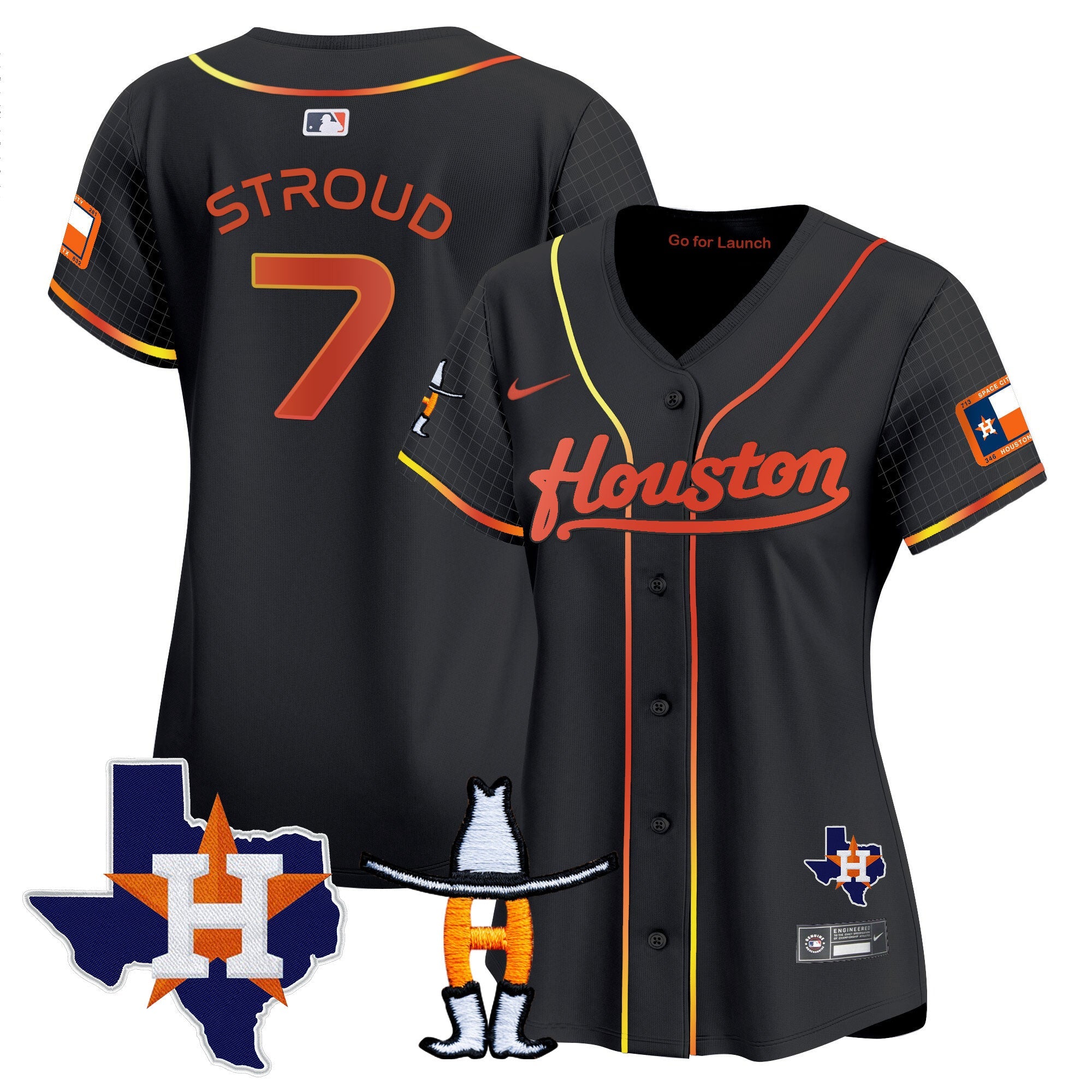 Women’s Space City Houston Rodeo Patch Vapor Premier Limited Jersey