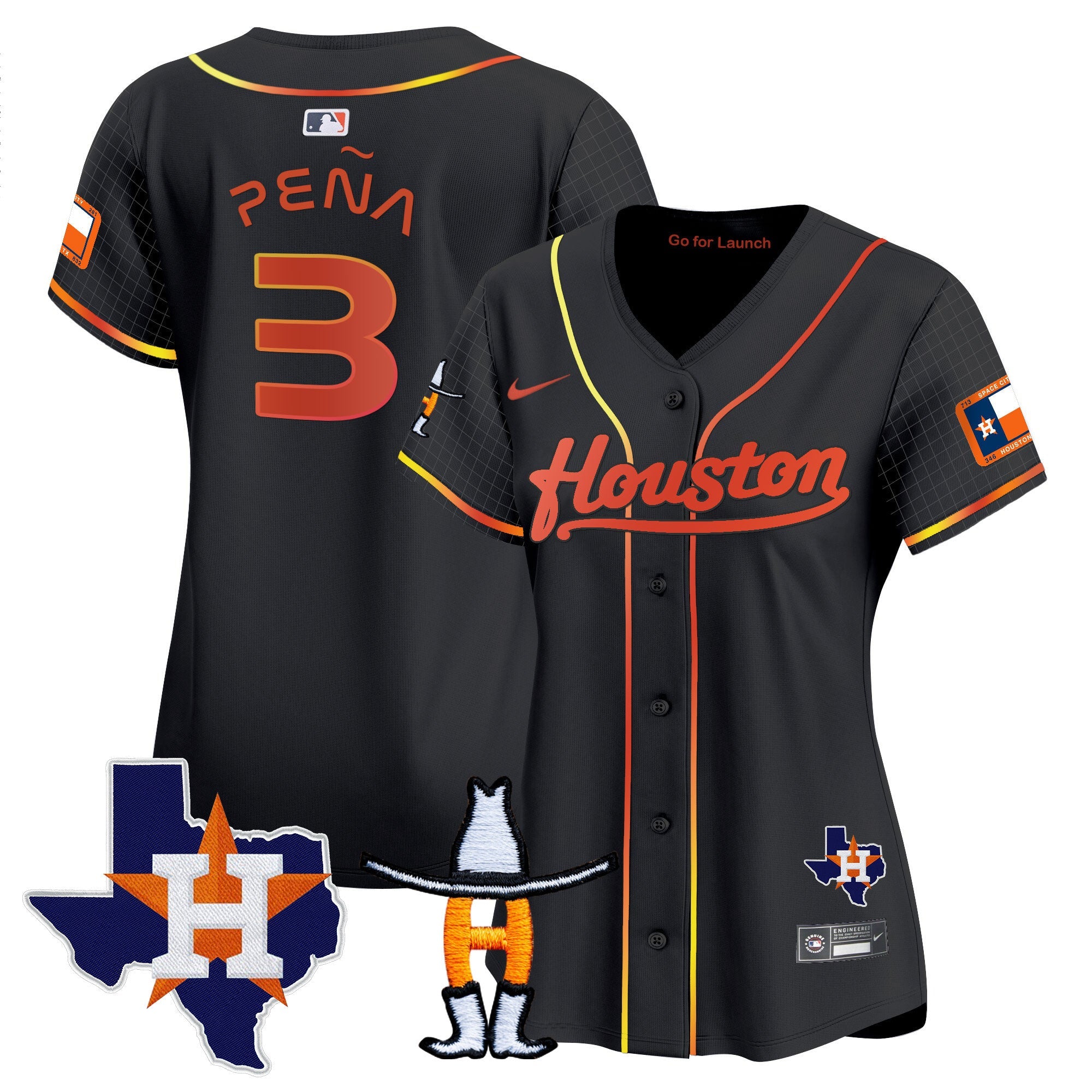 Women’s Space City Houston Rodeo Patch Vapor Premier Limited Jersey