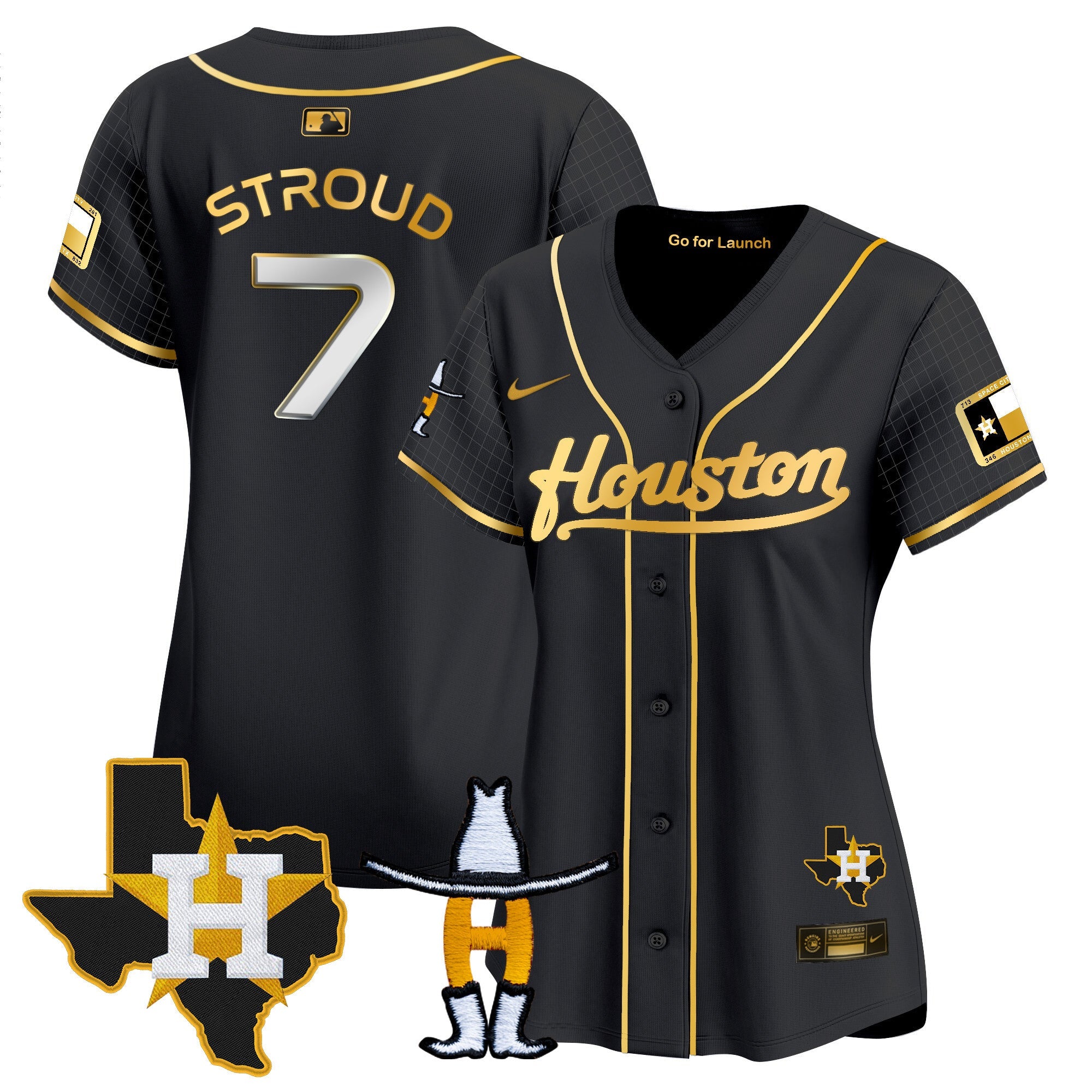 Women’s Space City Houston Rodeo Patch Vapor Premier Limited Jersey