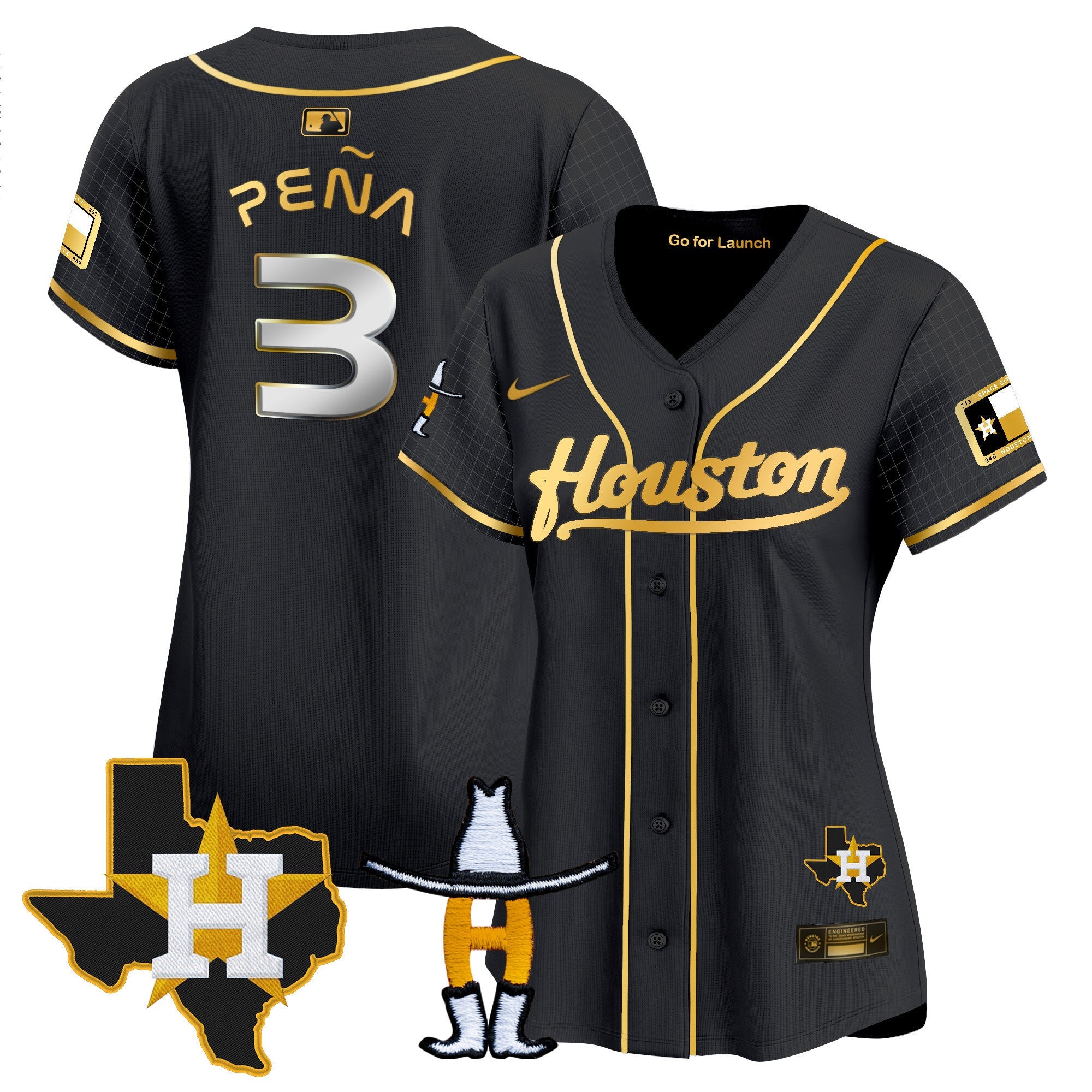 Women’s Space City Houston Rodeo Patch Vapor Premier Limited Jersey