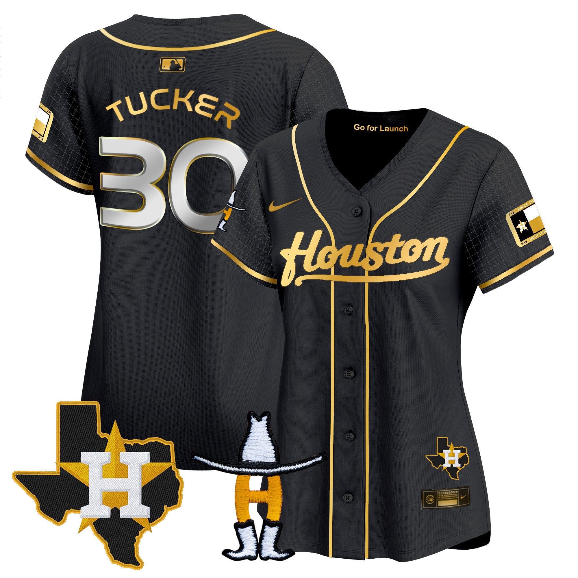 Women’s Space City Houston Rodeo Patch Vapor Premier Limited Jersey