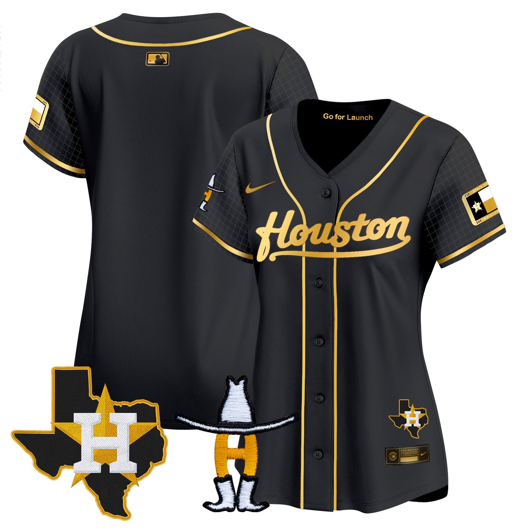 Women’s Space City Houston Rodeo Patch Vapor Premier Limited Jersey