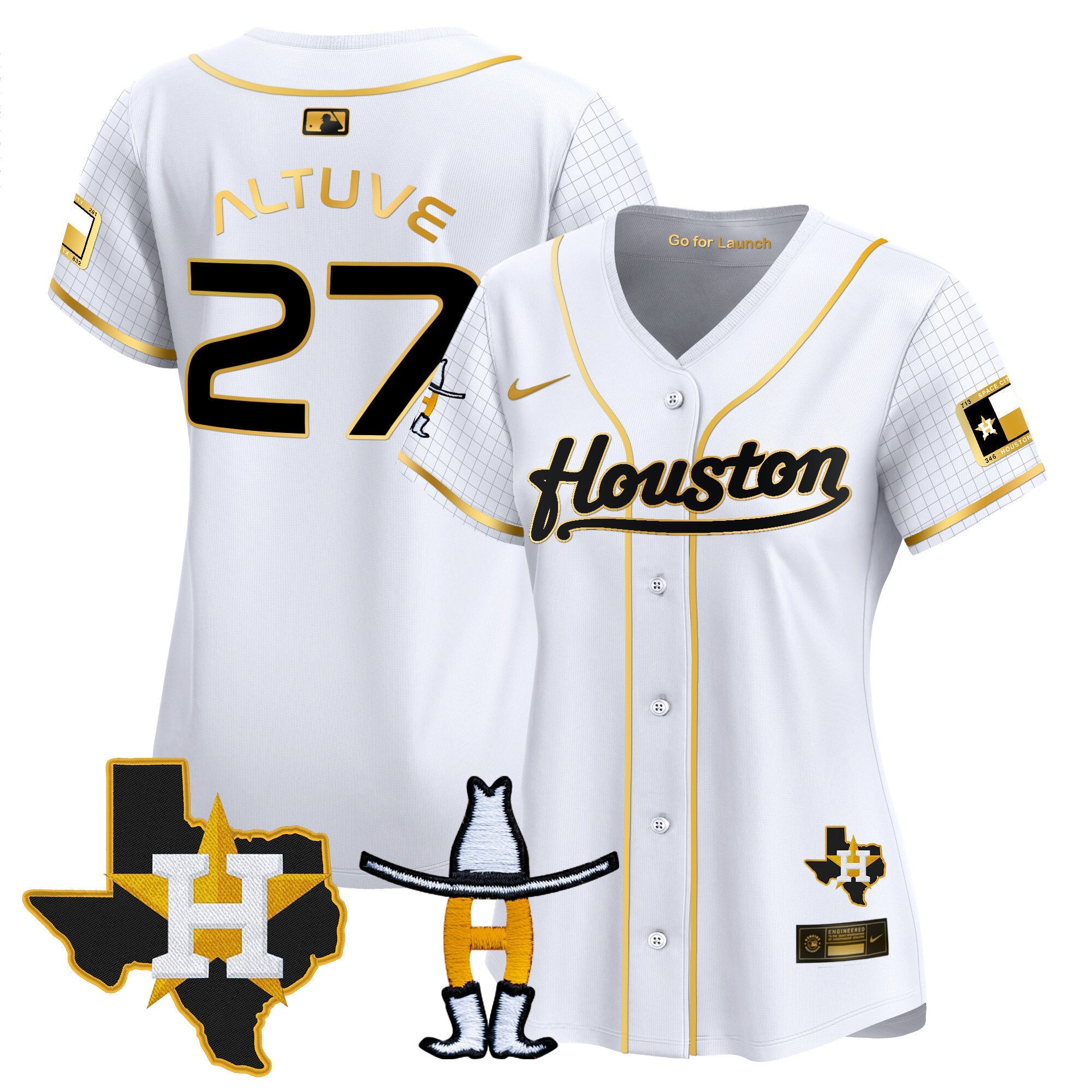 Women’s Space City Houston Rodeo Patch Vapor Premier Limited Jersey