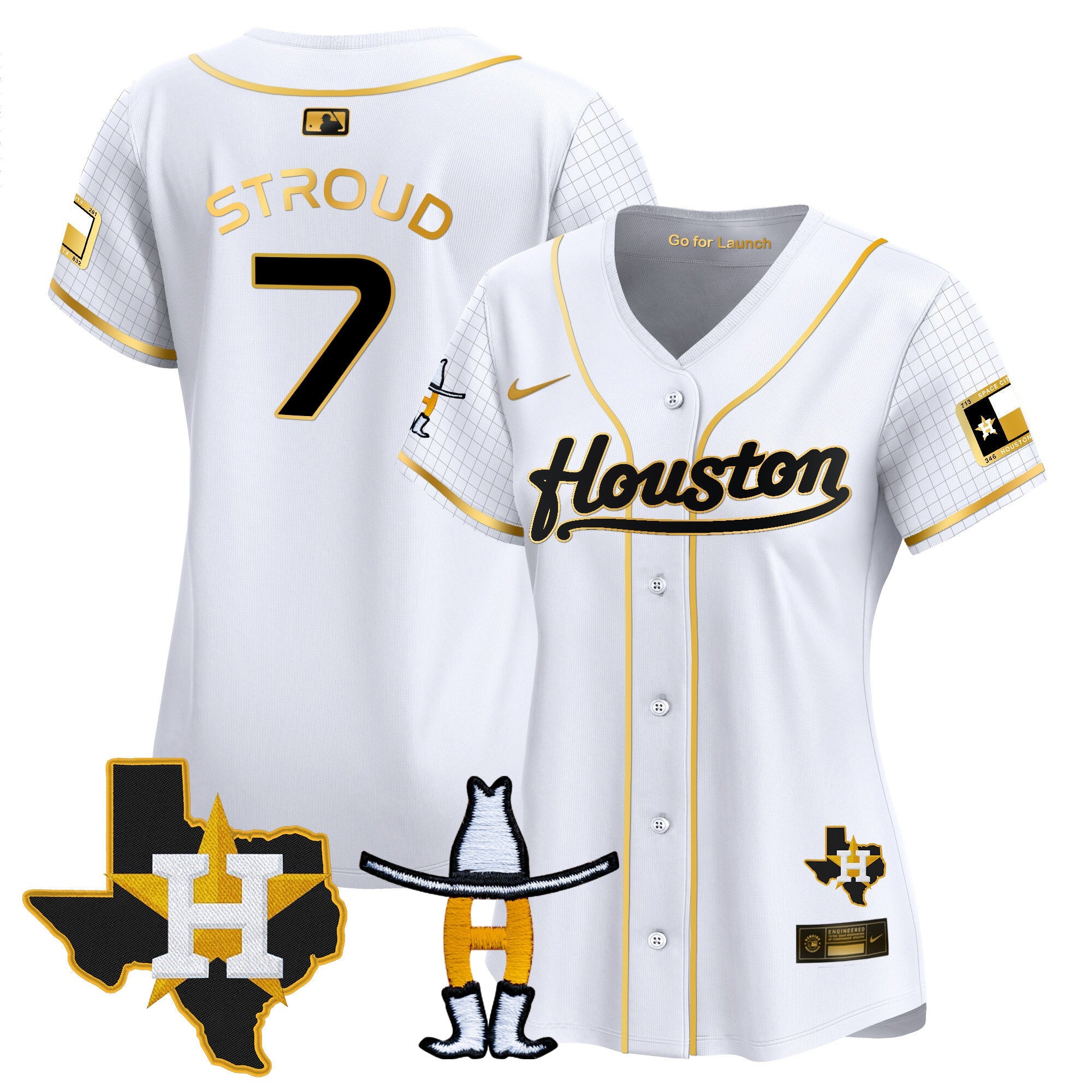 Women’s Space City Houston Rodeo Patch Vapor Premier Limited Jersey