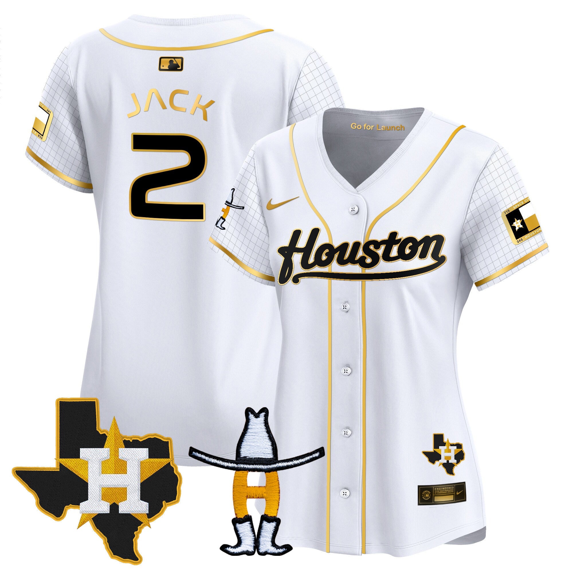 Women’s Space City Houston Rodeo Patch Vapor Premier Limited Jersey