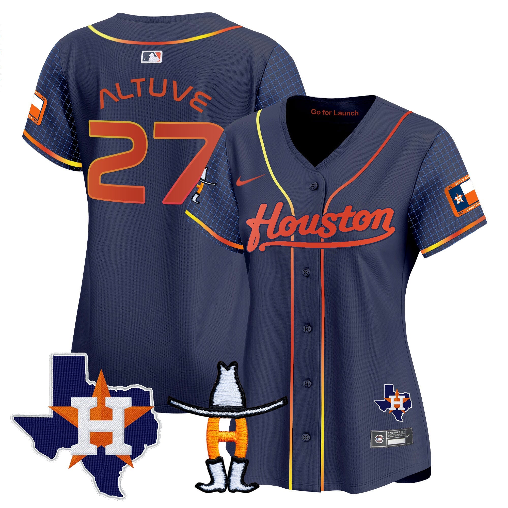 Women’s Space City Houston Rodeo Patch Vapor Premier Limited Jersey