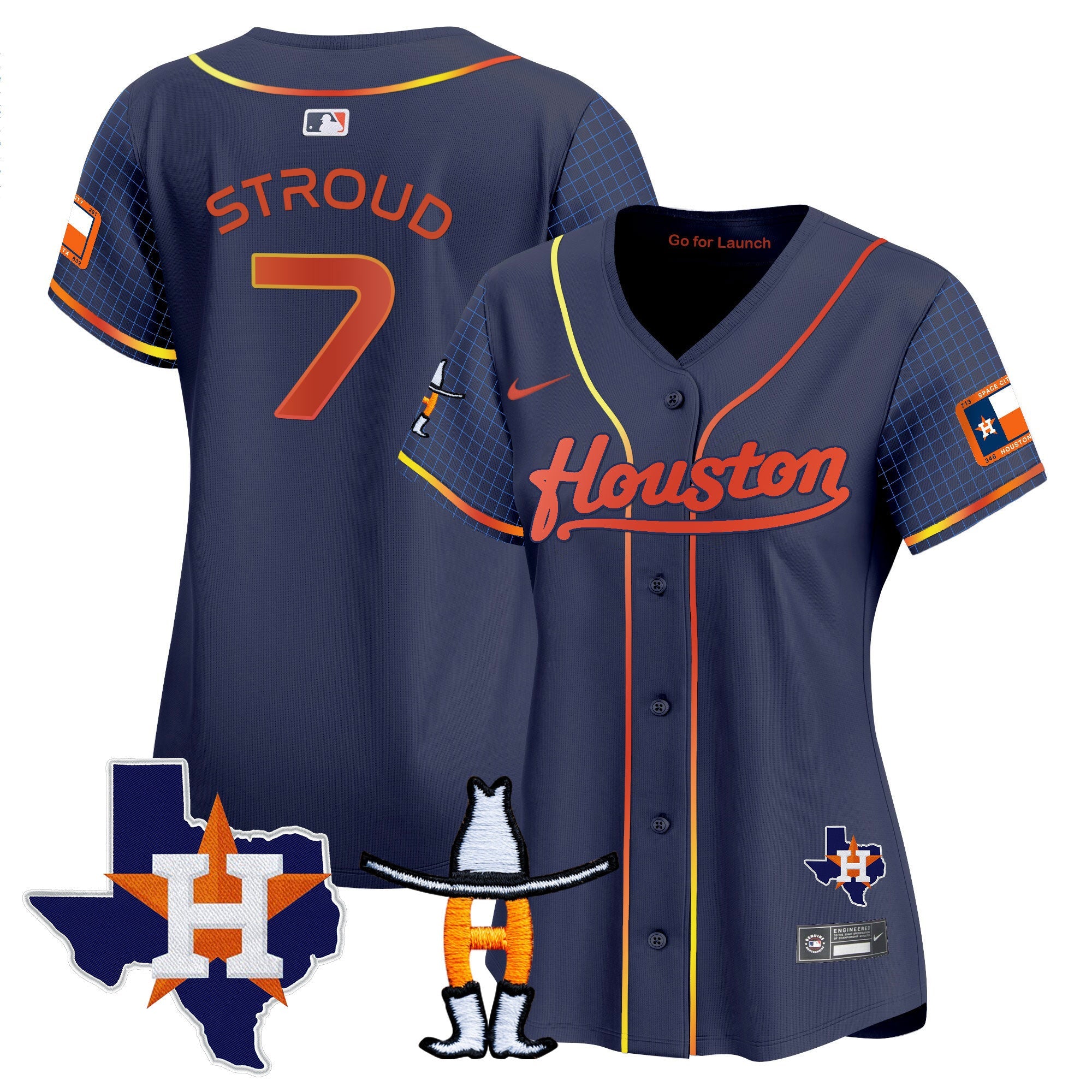 Women’s Space City Houston Rodeo Patch Vapor Premier Limited Jersey