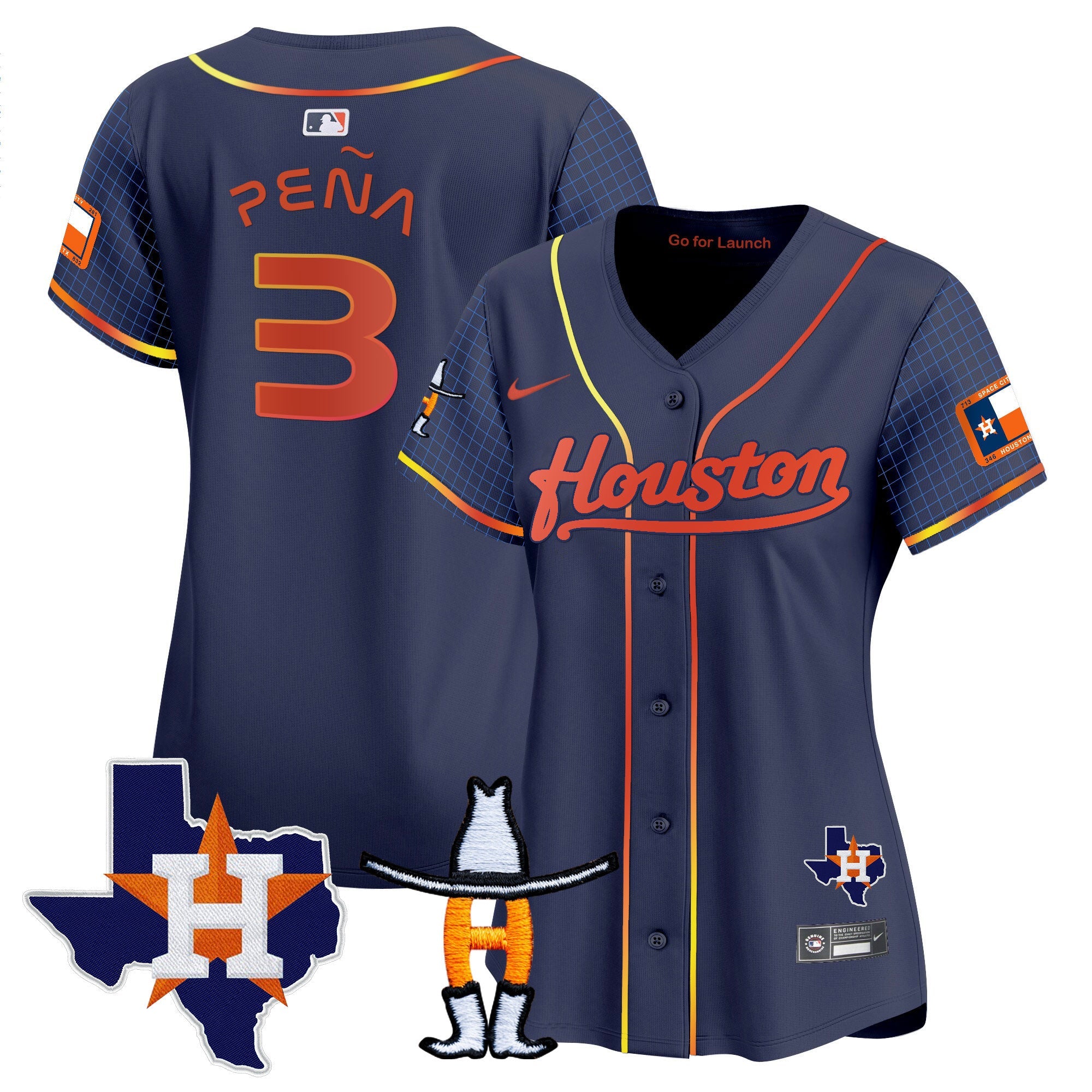 Women’s Space City Houston Rodeo Patch Vapor Premier Limited Jersey