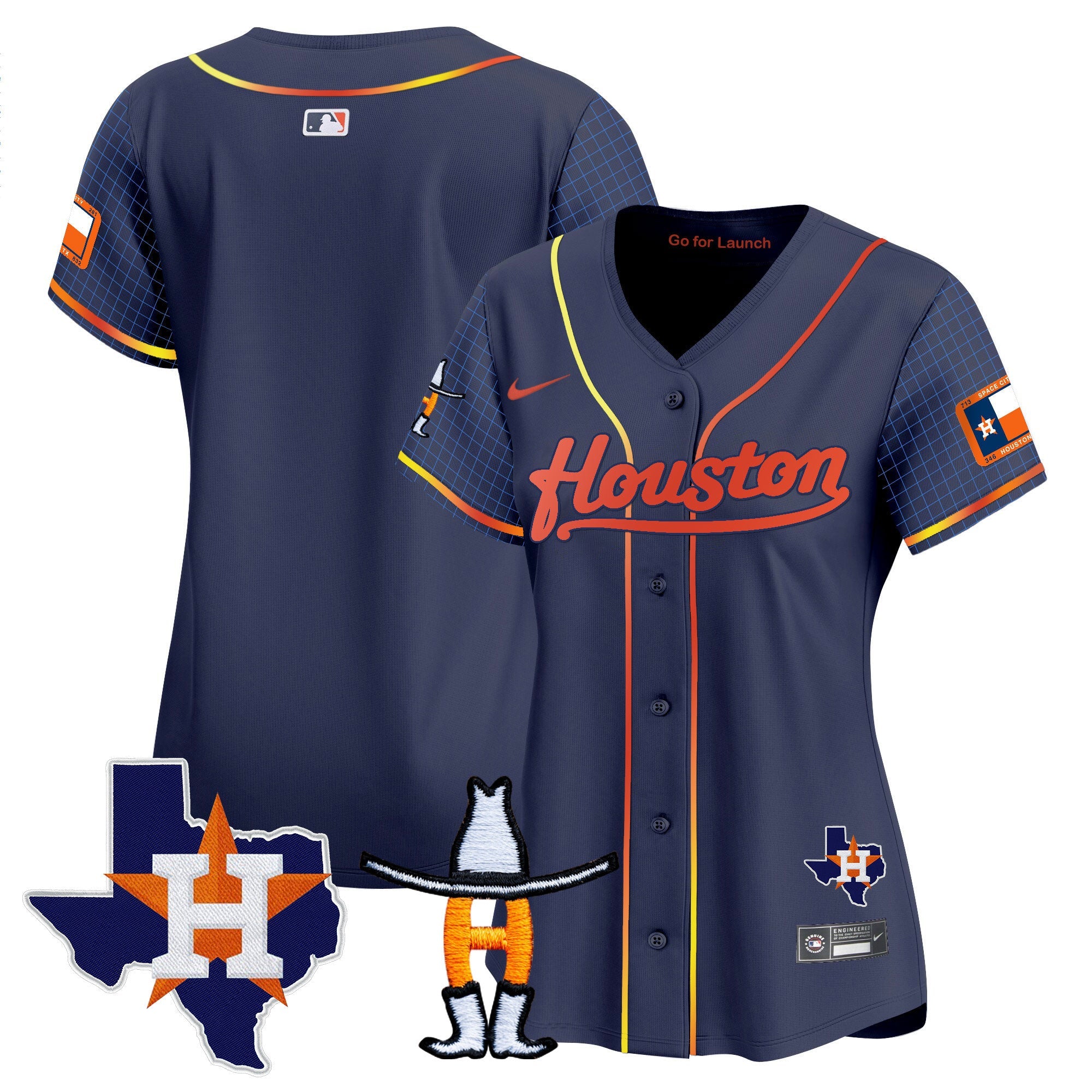 Women’s Space City Houston Rodeo Patch Vapor Premier Limited Jersey