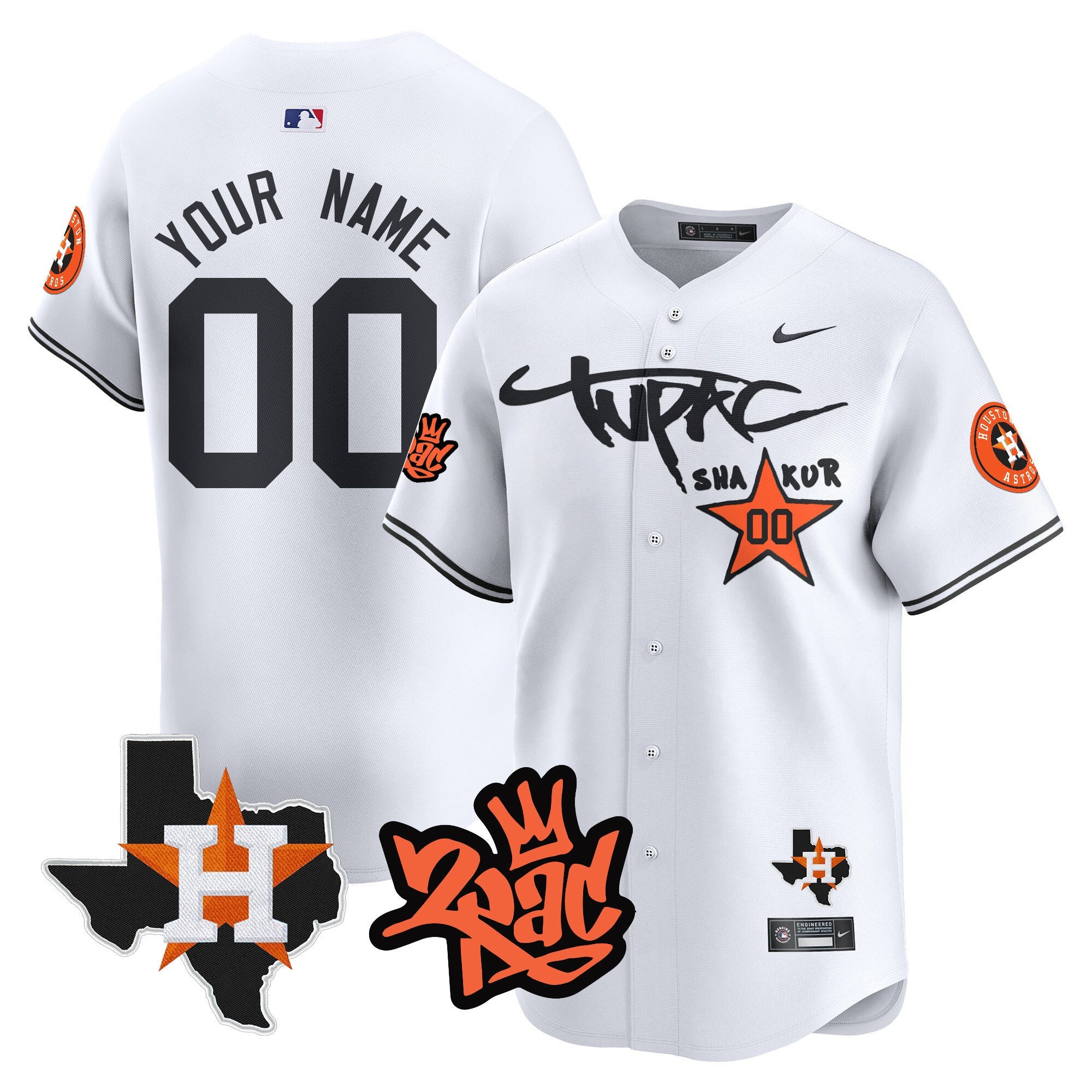 Tupac Shakur Vapor Premier Limited Custom Jersey