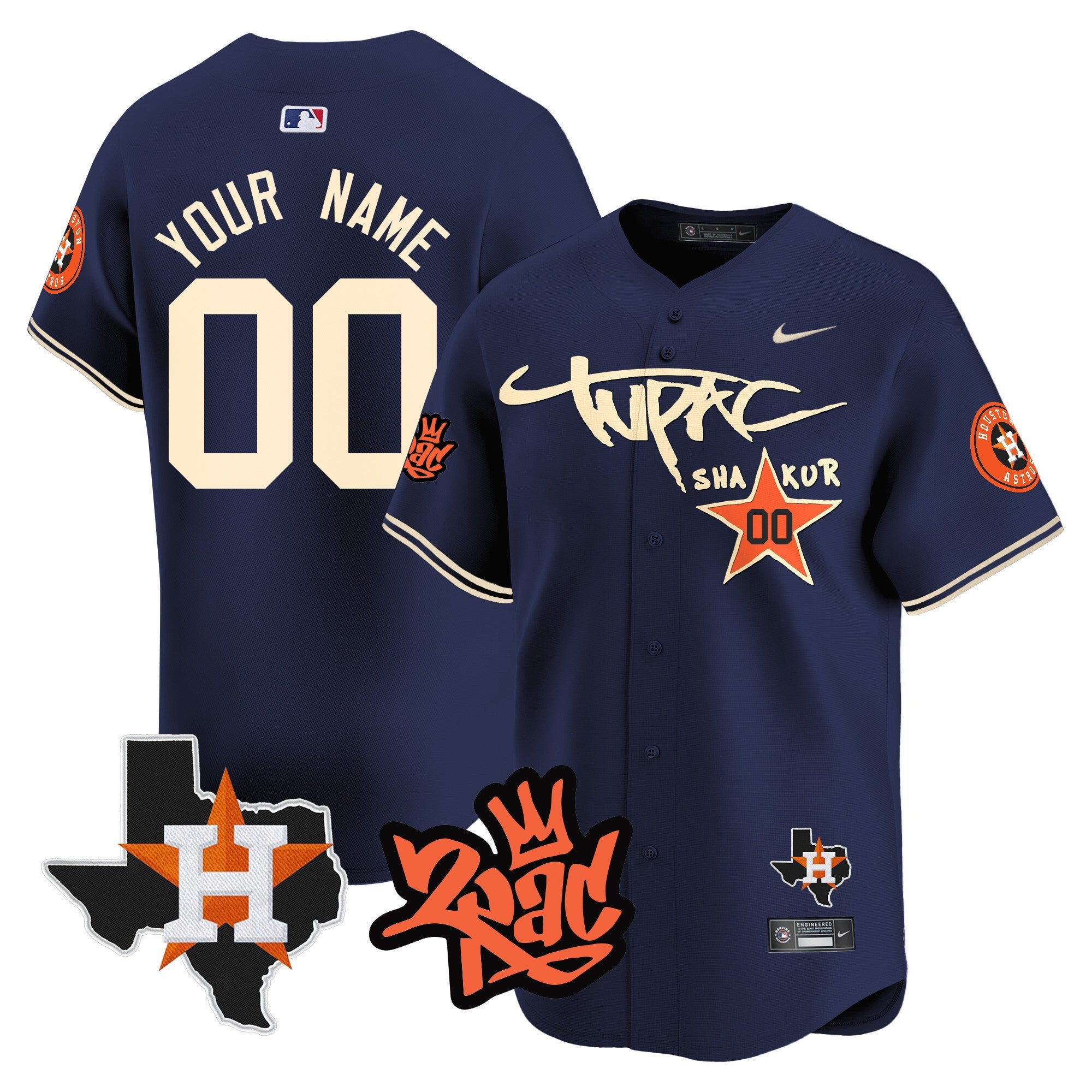Tupac Shakur Vapor Premier Limited Custom Jersey