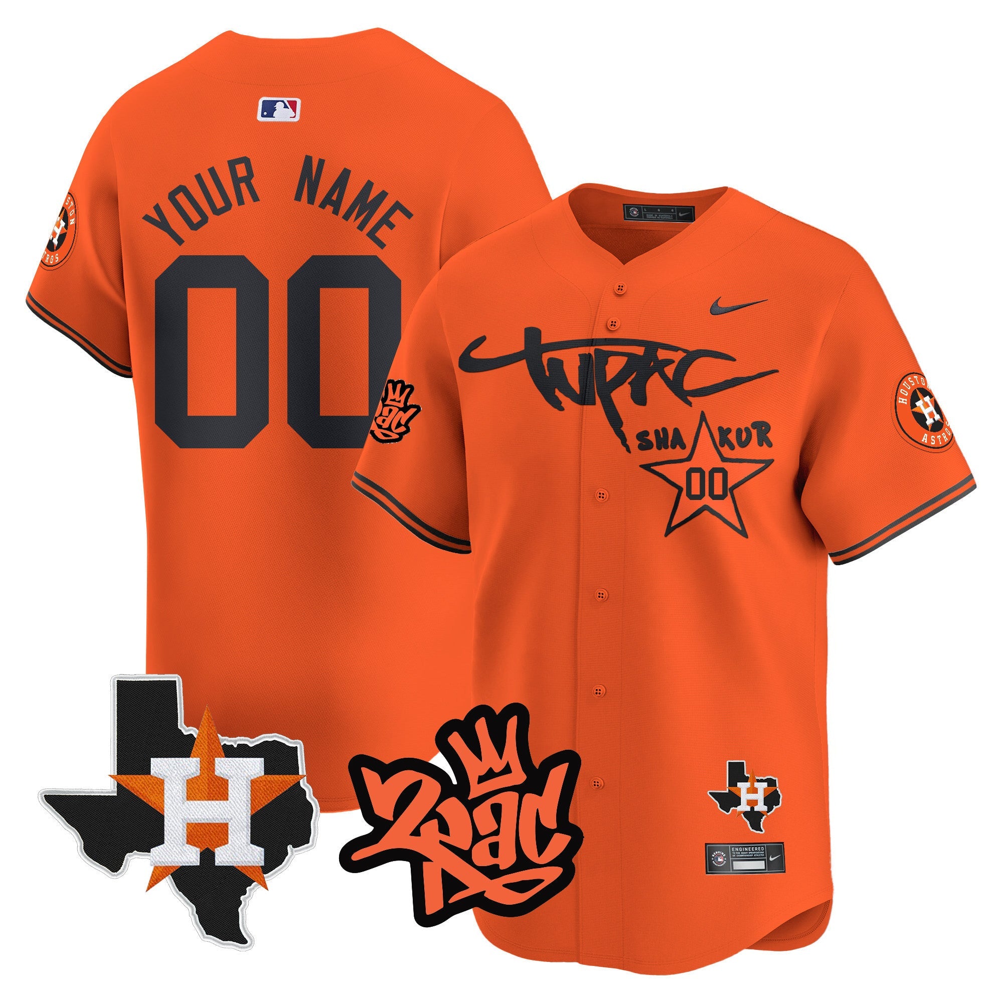 Tupac Shakur Vapor Premier Limited Custom Jersey