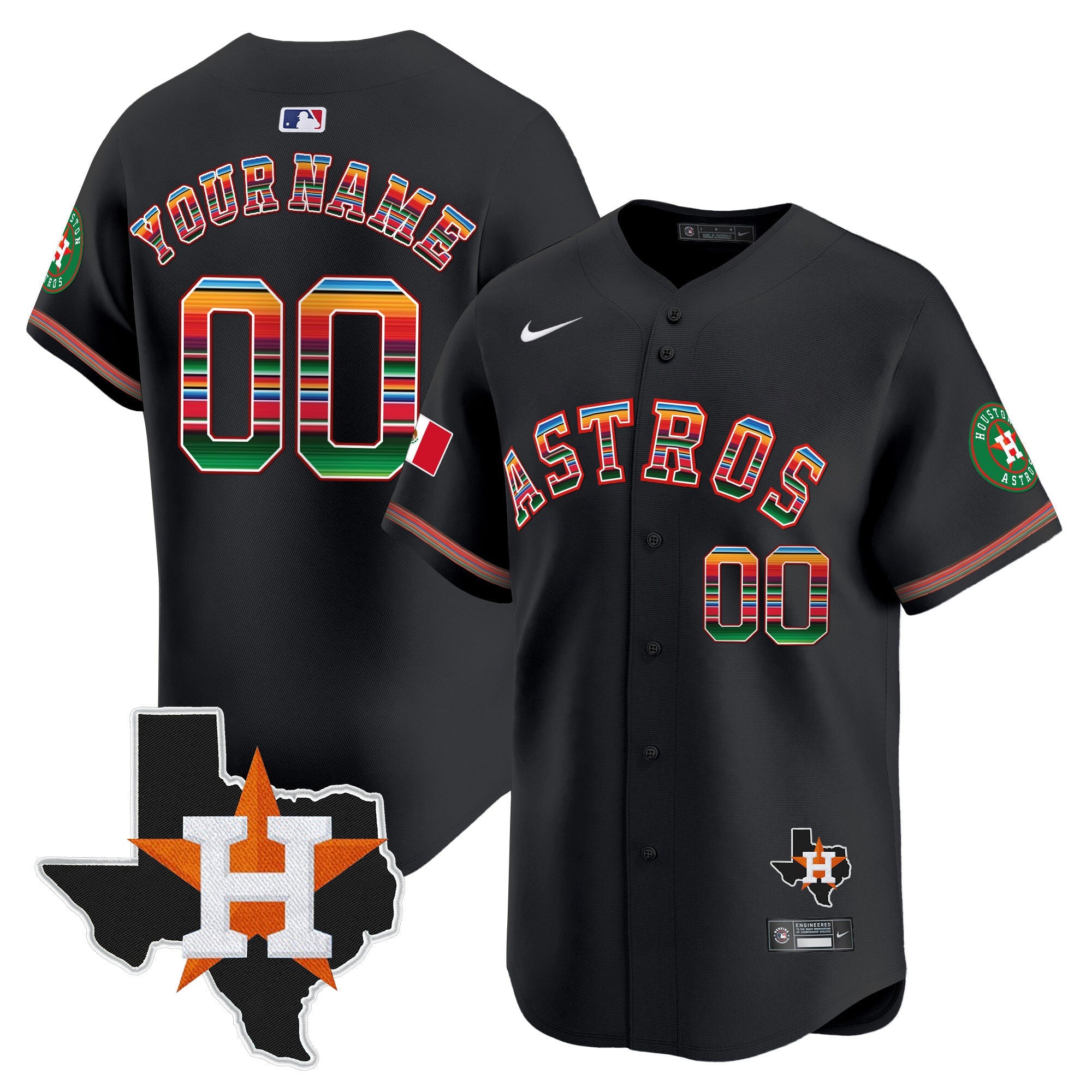 Mexico Texas Patch Vapor Premier Limited Custom Jersey