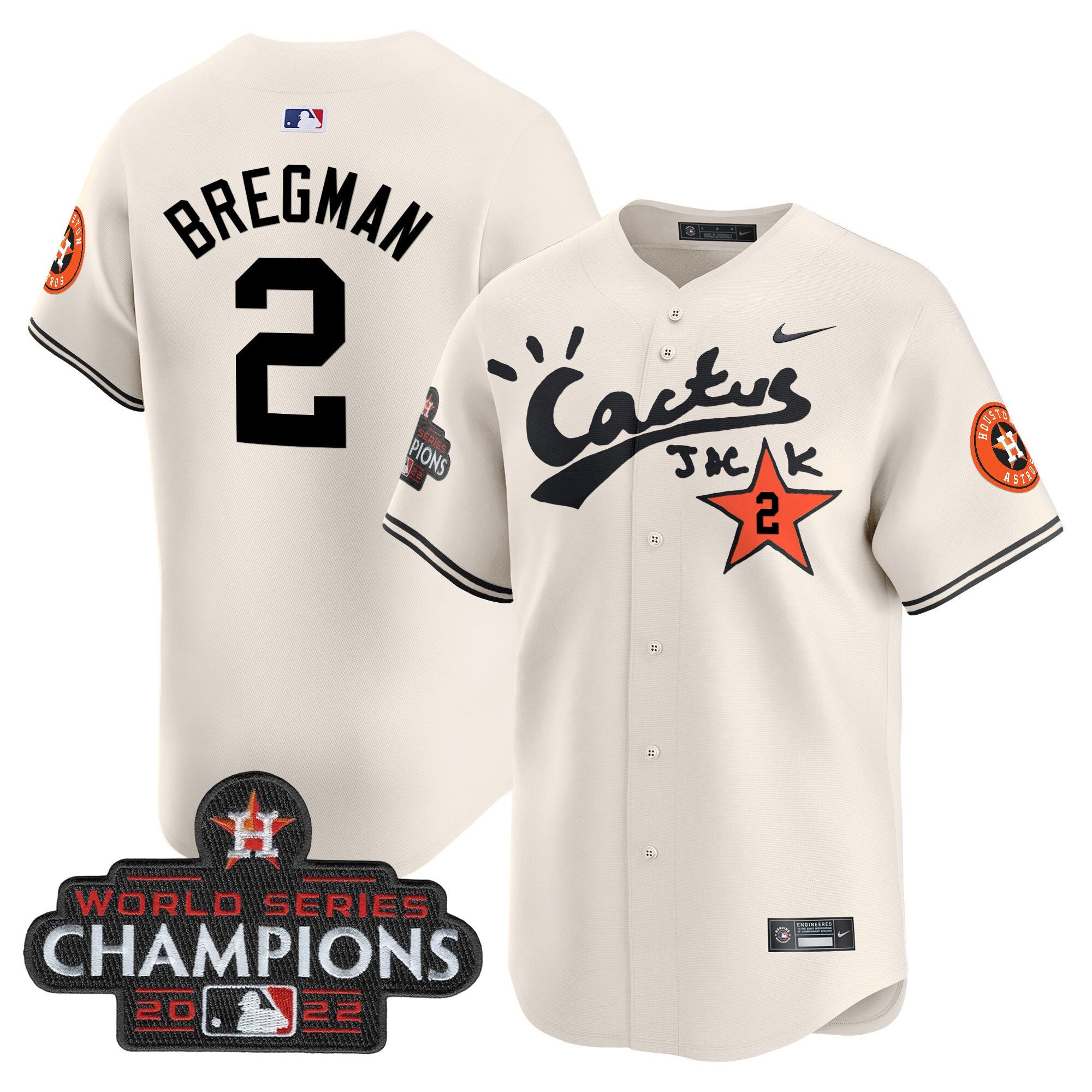 Men’s Houston Cactus Jack Champions Patch Vapor Premier Limited Jersey