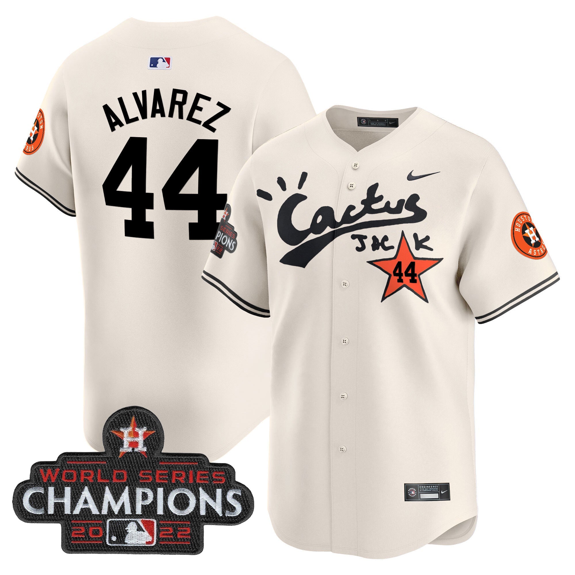 Men’s Houston Cactus Jack Champions Patch Vapor Premier Limited Jersey