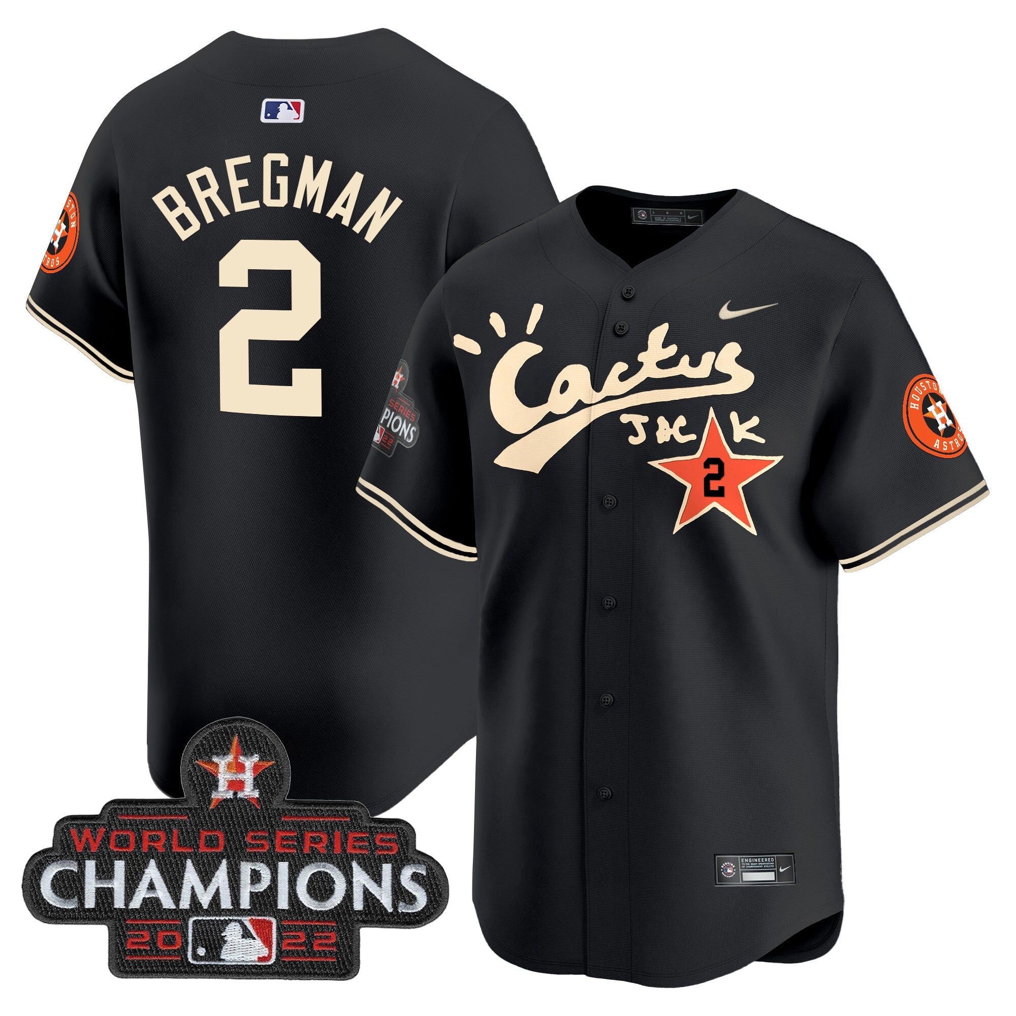 Men’s Houston Cactus Jack Champions Patch Vapor Premier Limited Jersey